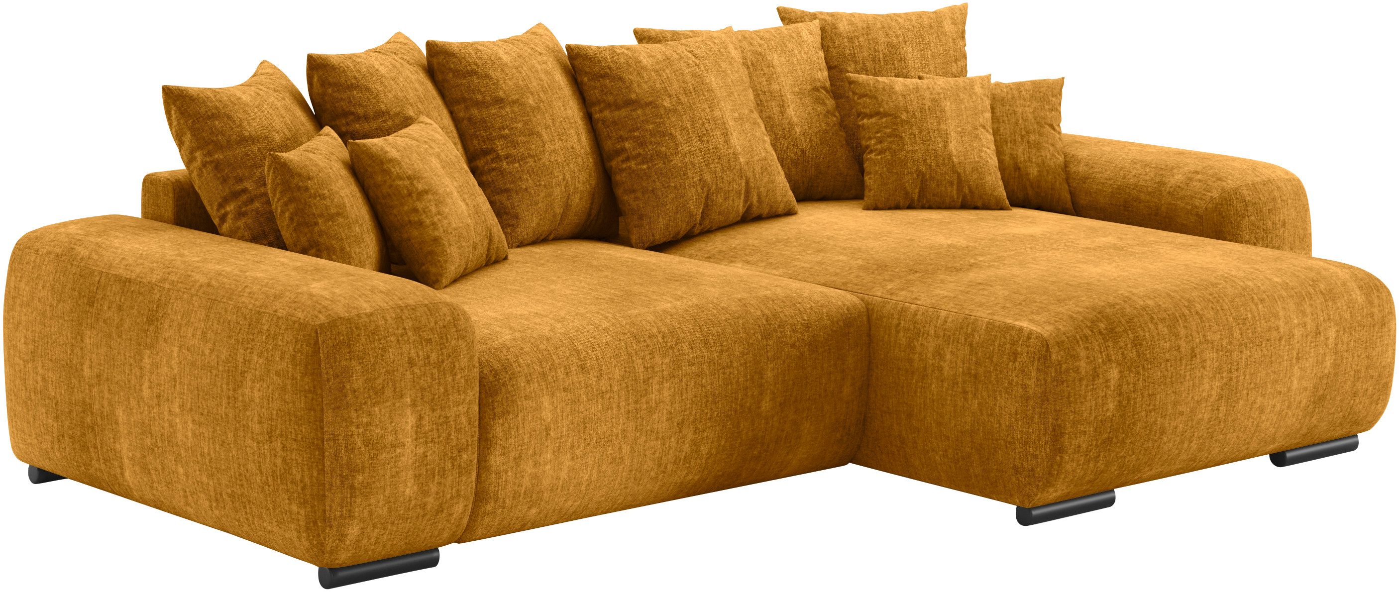 Mr. Couch Hoekbank Sundance II, L-vorm met duraspring-pocketveringkern belastbaar tot 140 kg geel, hoekbanken, Breedte ligoppervlak: 0 cm, Lengte