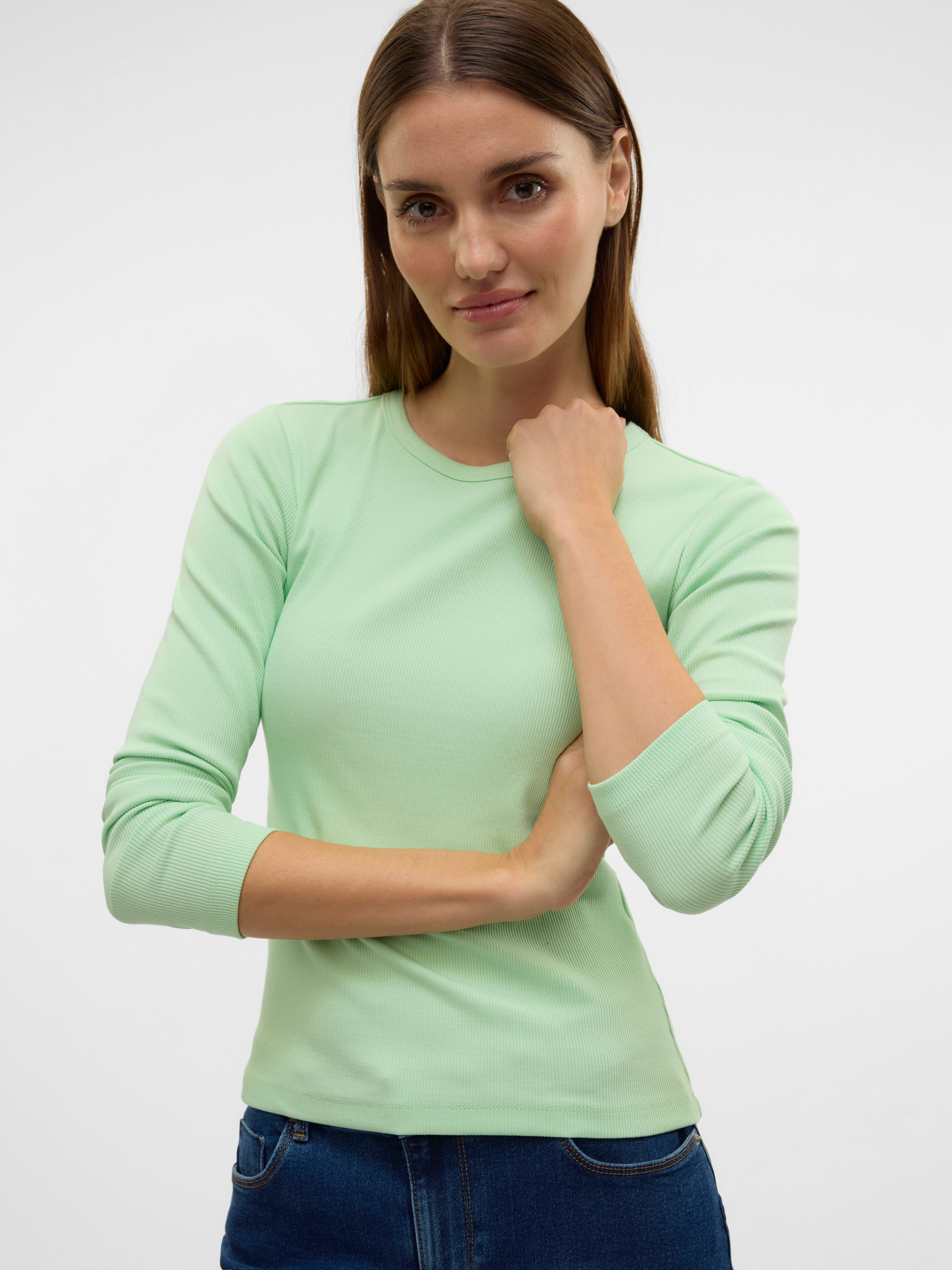 Vero Moda Shirt met lange mouwen VMCHLOE LS SHORT TOP JRS NOOS