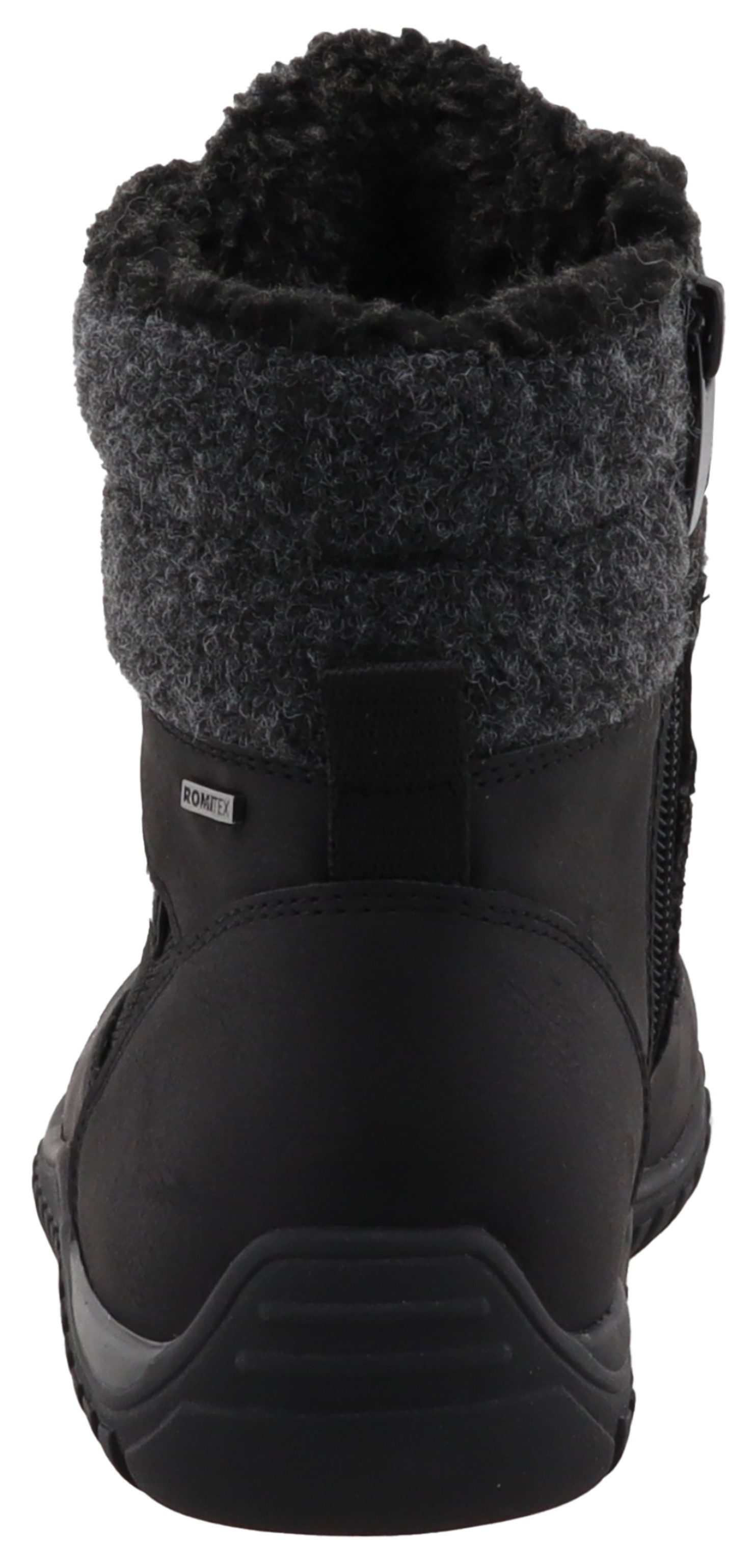 Romika Winterlaarzen sleehak, veterschoenen, outdoorschoen met vilten kraag