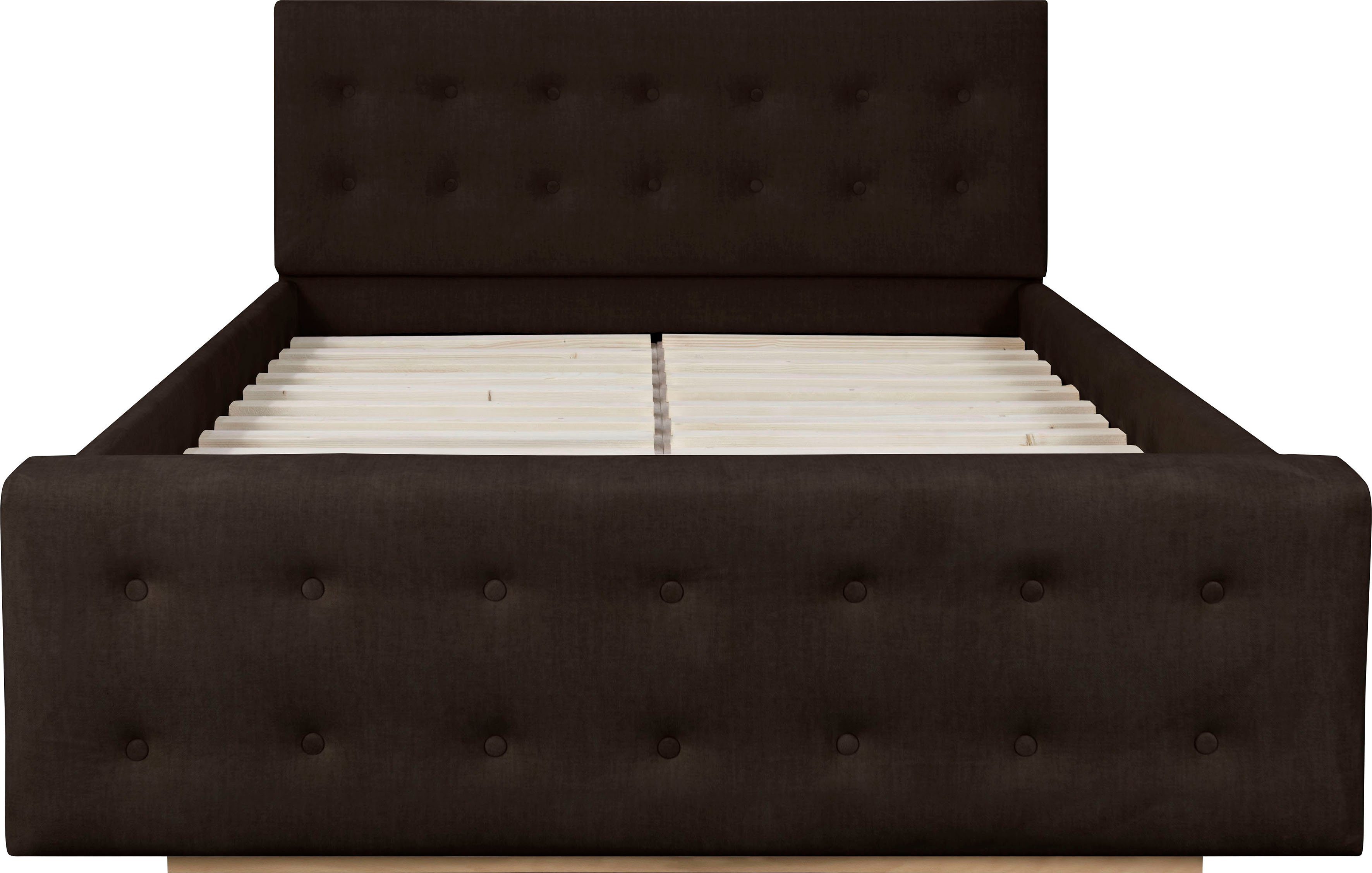 Home affaire Gestoffeerd bed Vaine in 5 breedten, ook in lengte 220 cm, incl. lattenrol