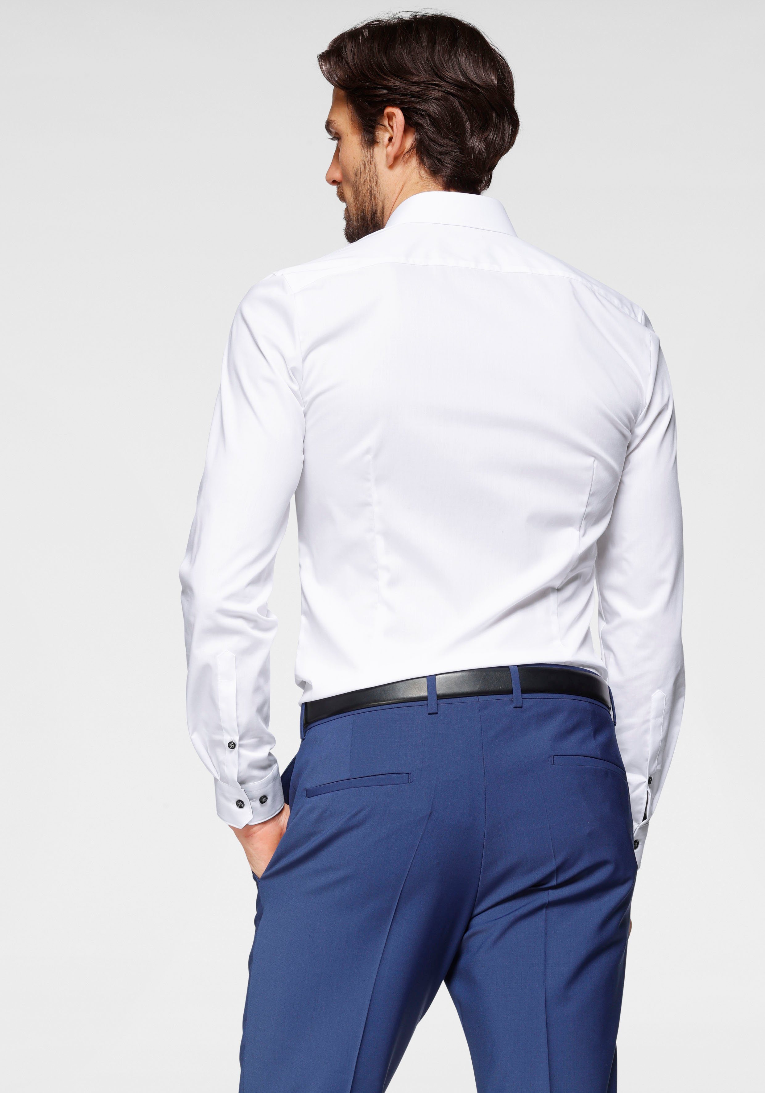 OLYMP Businessoverhemd No. Six super slim super slim, comfort stretch, strijkvrij
