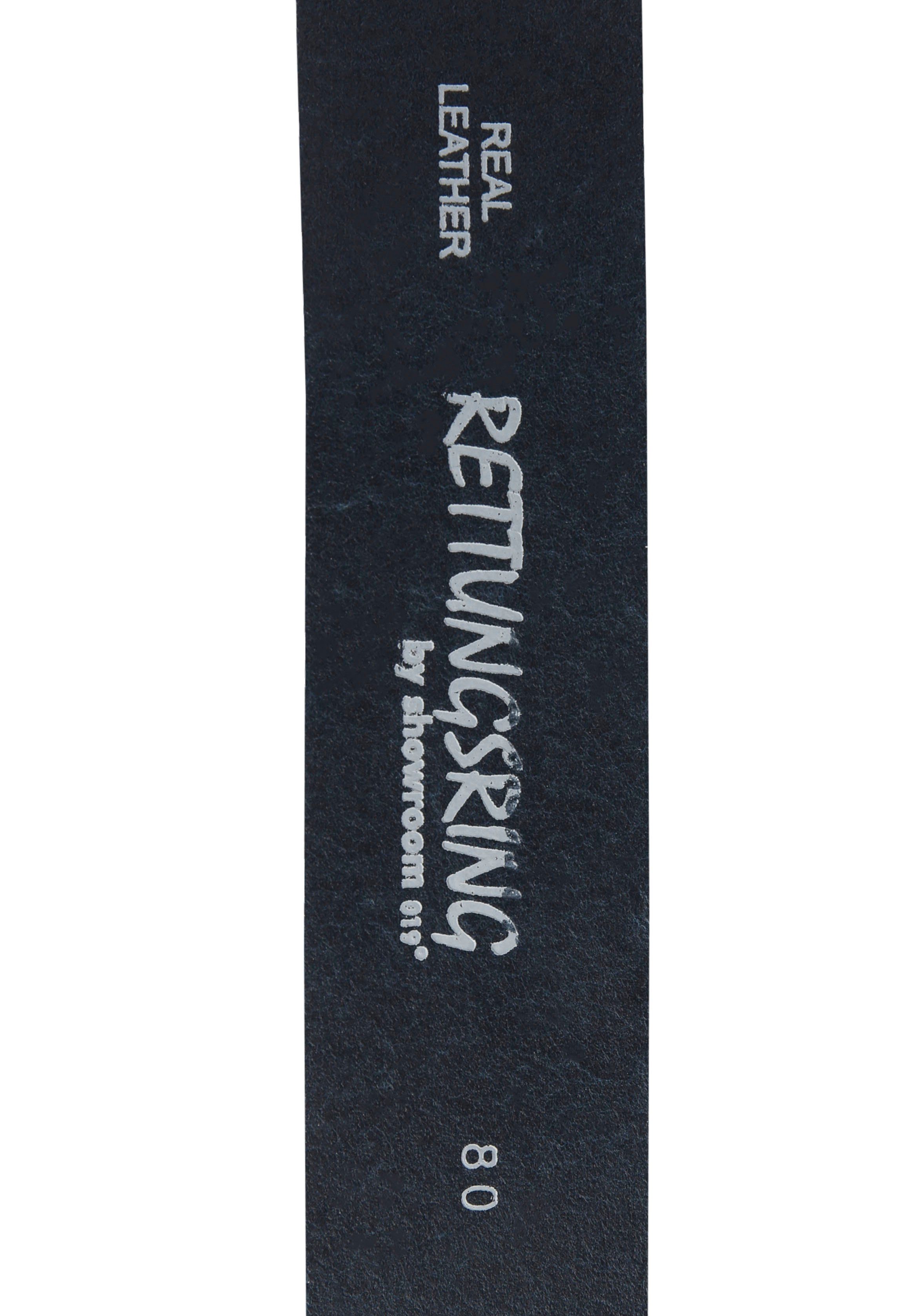 RETTUNGSRING by showroom 019° Leren riem met verwisselbare sluiting "sluiting rond golf"