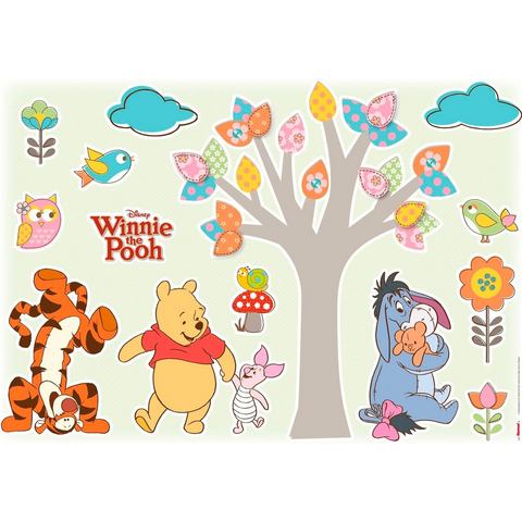 KOMAR wandfolie Winnie Pooh Nature Lovers, 50x70 cm