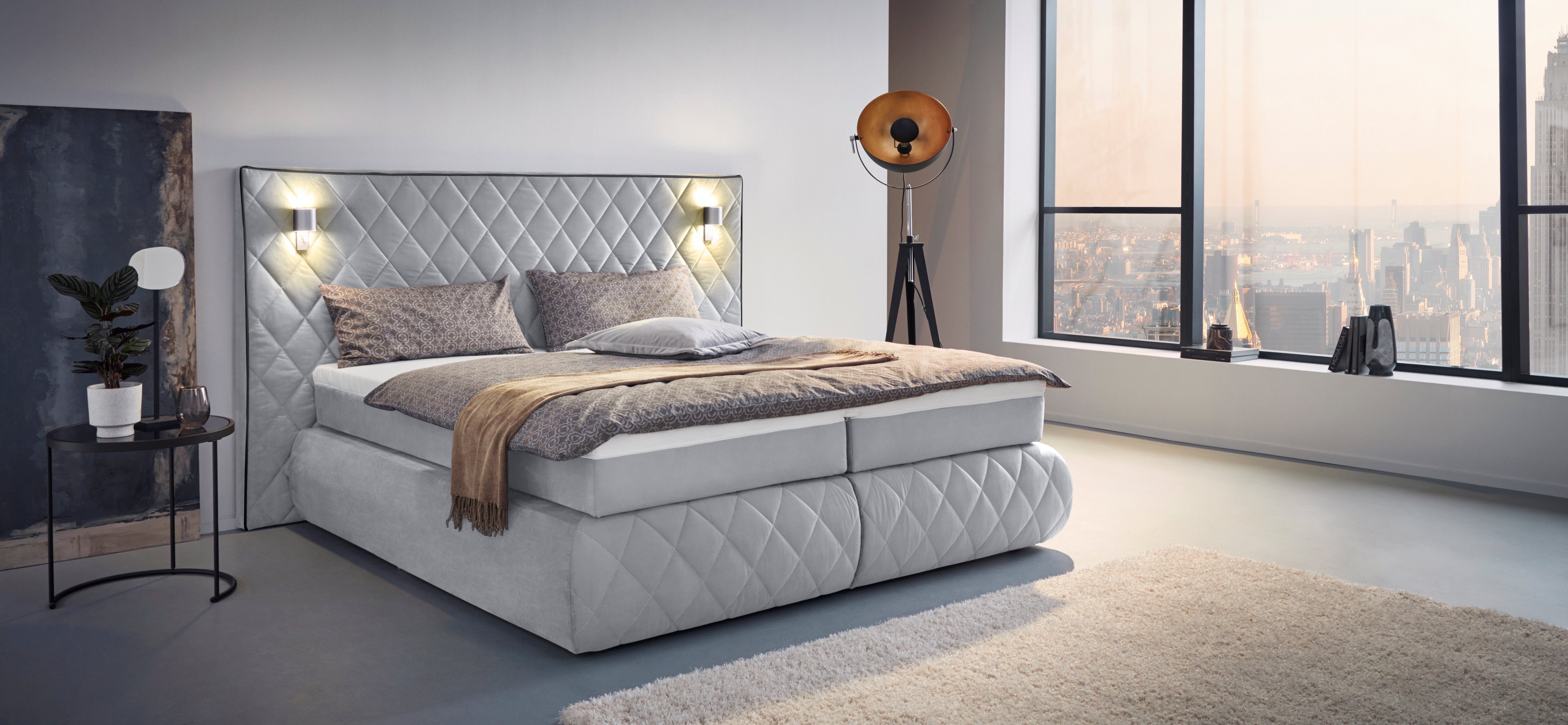 Places of Style Boxspring Alaric naar keuze met en zonder stralen, topmatras pocketvering