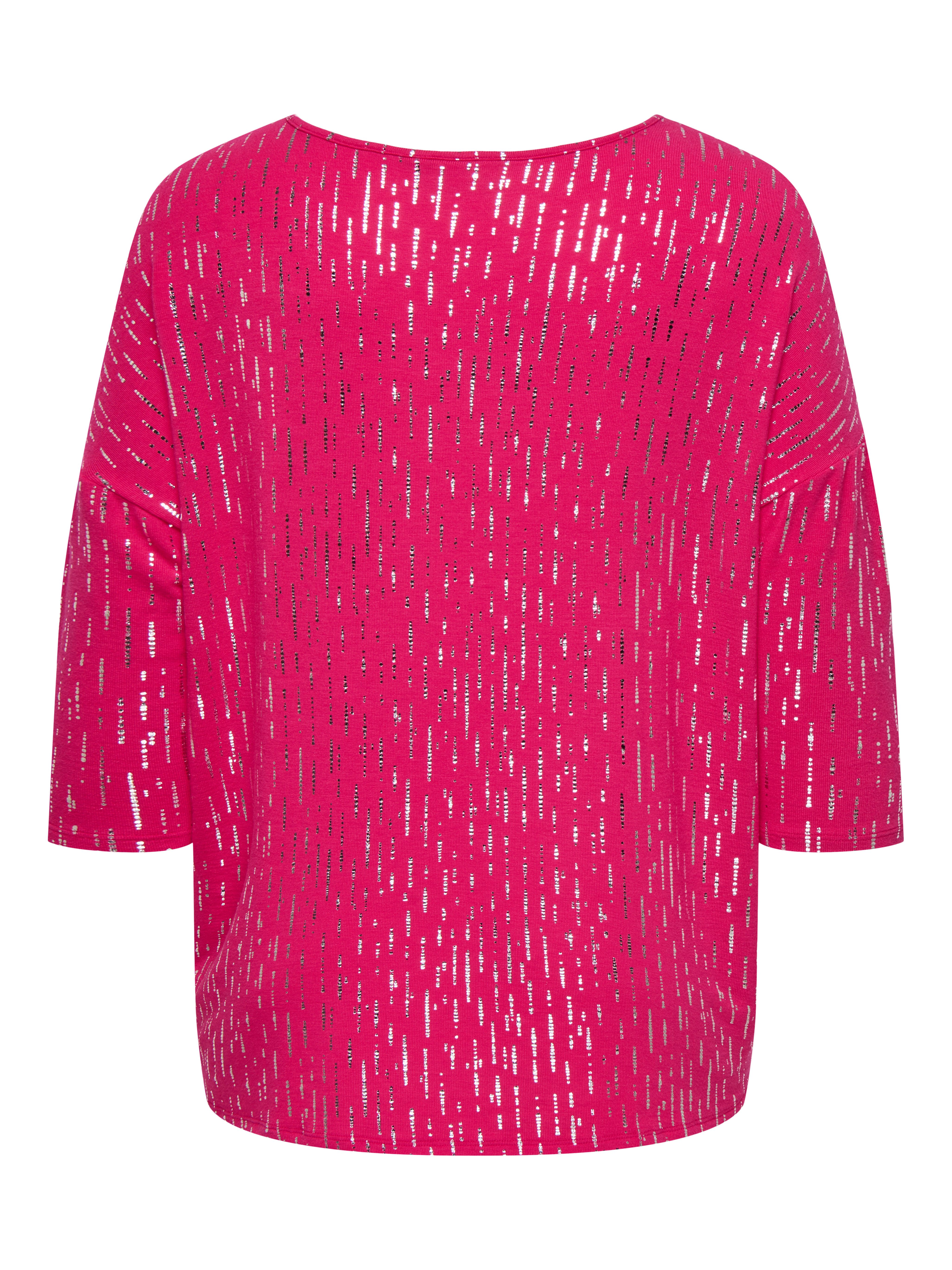 ONLY CARMAKOMA Shirt met ronde hals CARFOILA 3/4 O-NECK TOP JRS BF