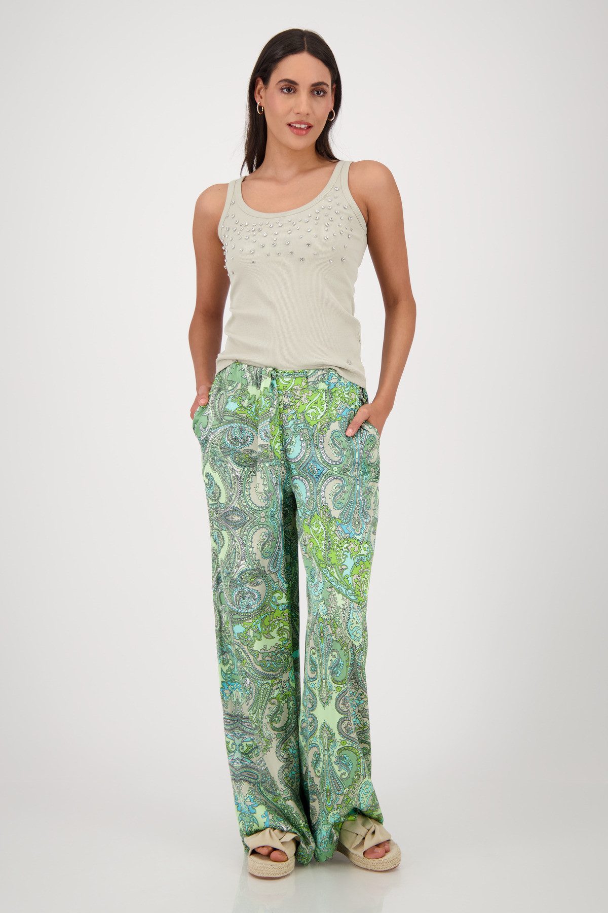 Monari Palazzobroek met paisley patroon