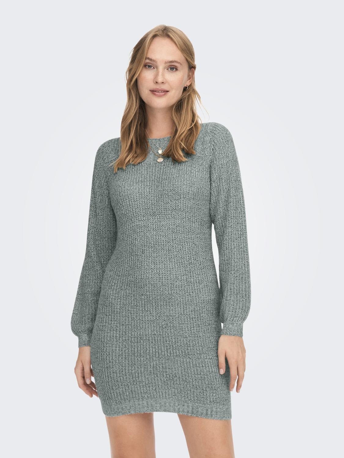 JDY Mini-jurk WHITNEY MEGAN L/S BOAT DRESS KNT NOOS