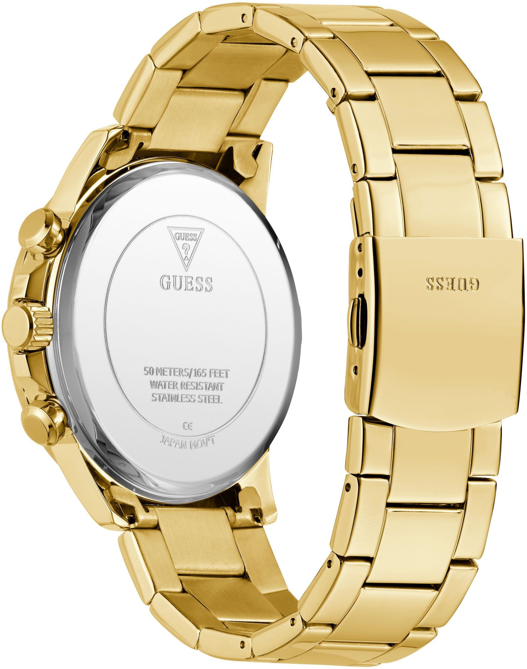 Guess Multifunctioneel horloge Walker Quartz horloge, polshorloge, herenhorloge, datum, weekdag, siliconen band