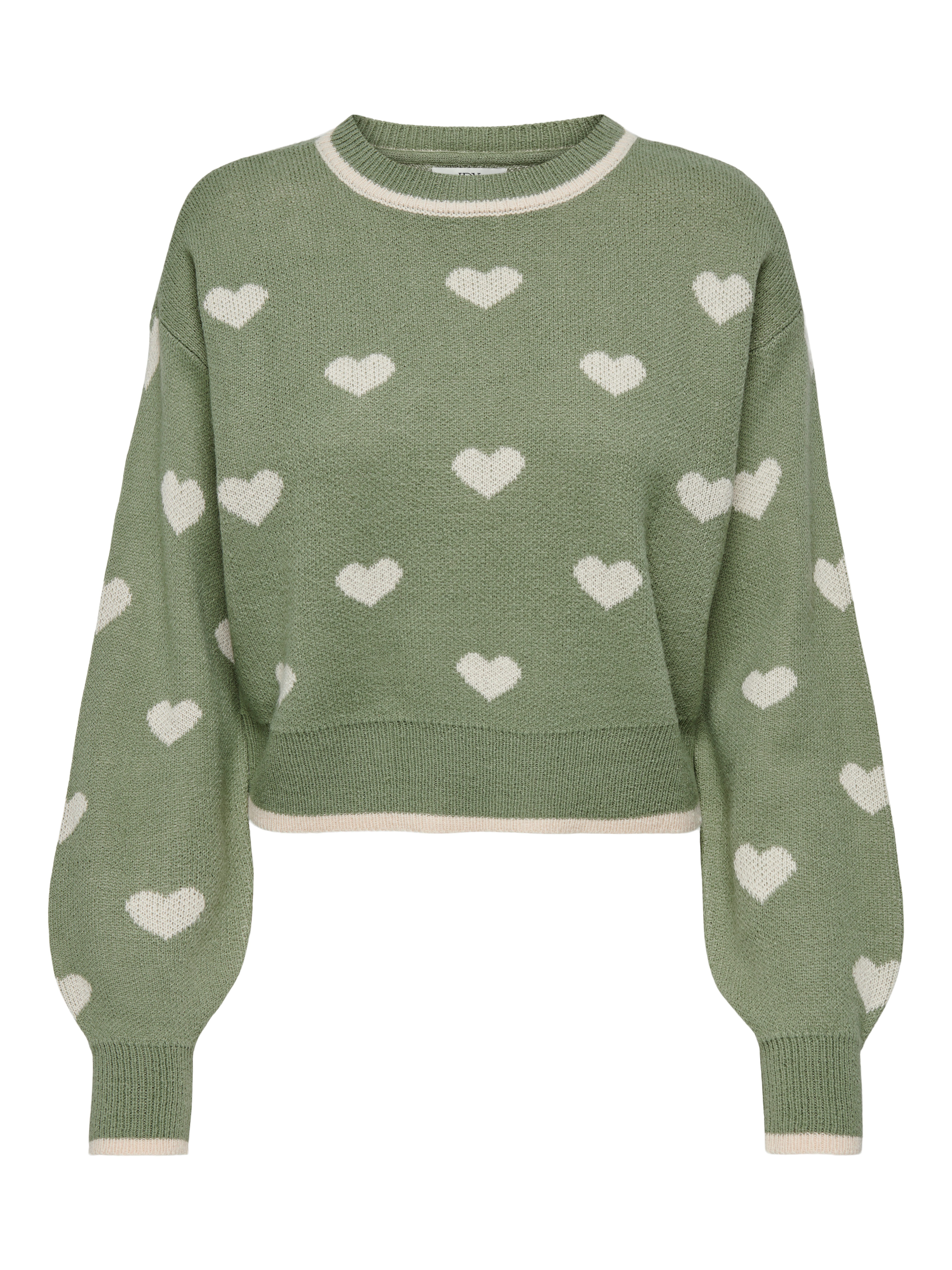 JDY Trui met ronde hals ROMANCE L S JACQ. PULLOVER KNT NOOS