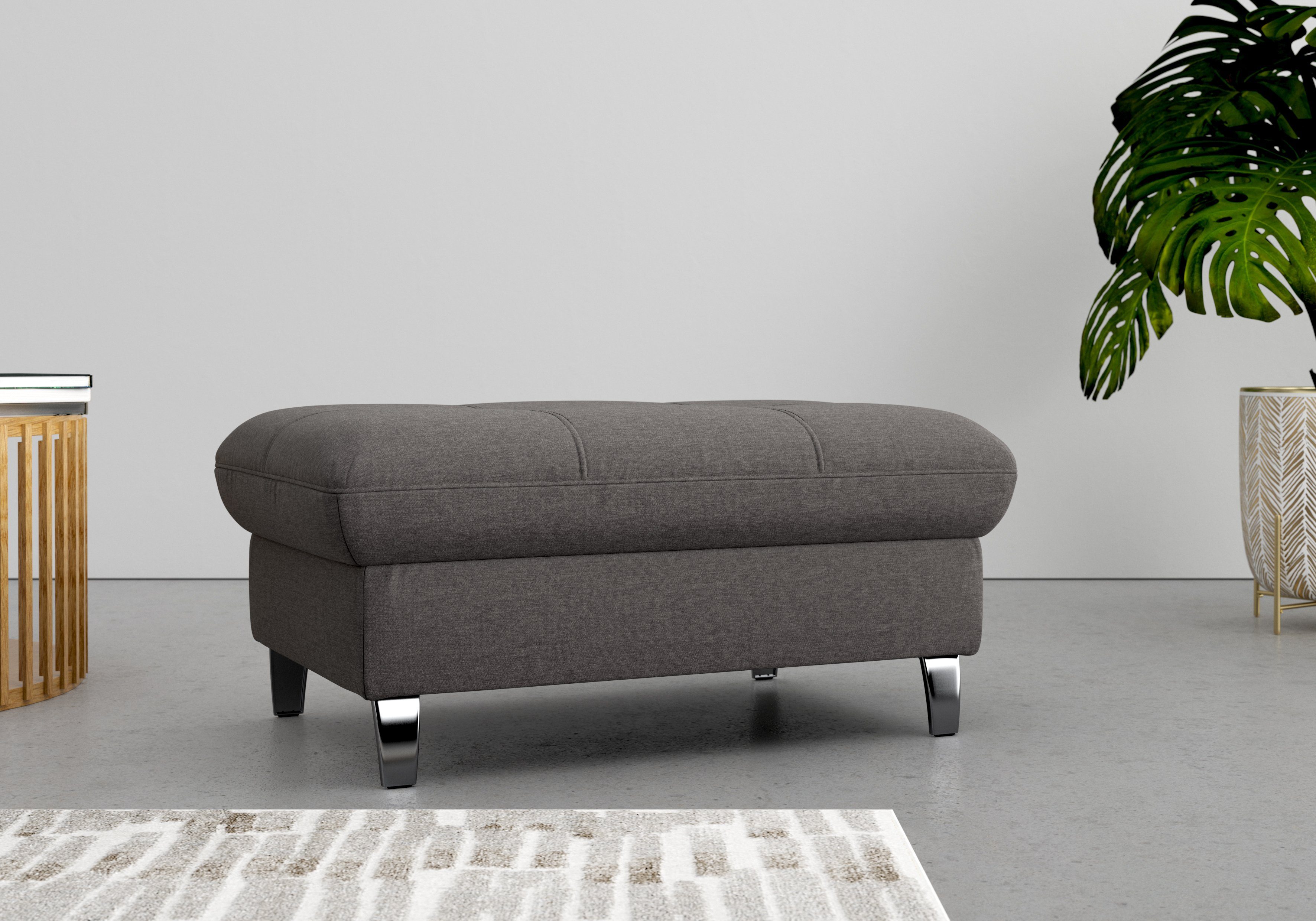 sit&more Hocker met bergruimte Maggiore met bergruimte en moderne metalen poten