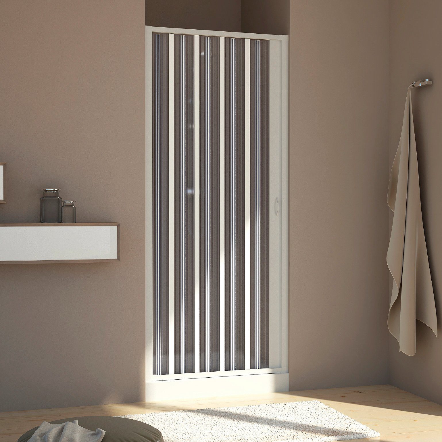 Forte Douche-klapdeur B x h: 80-100 x 188 cm, 100 cm x 2 cm