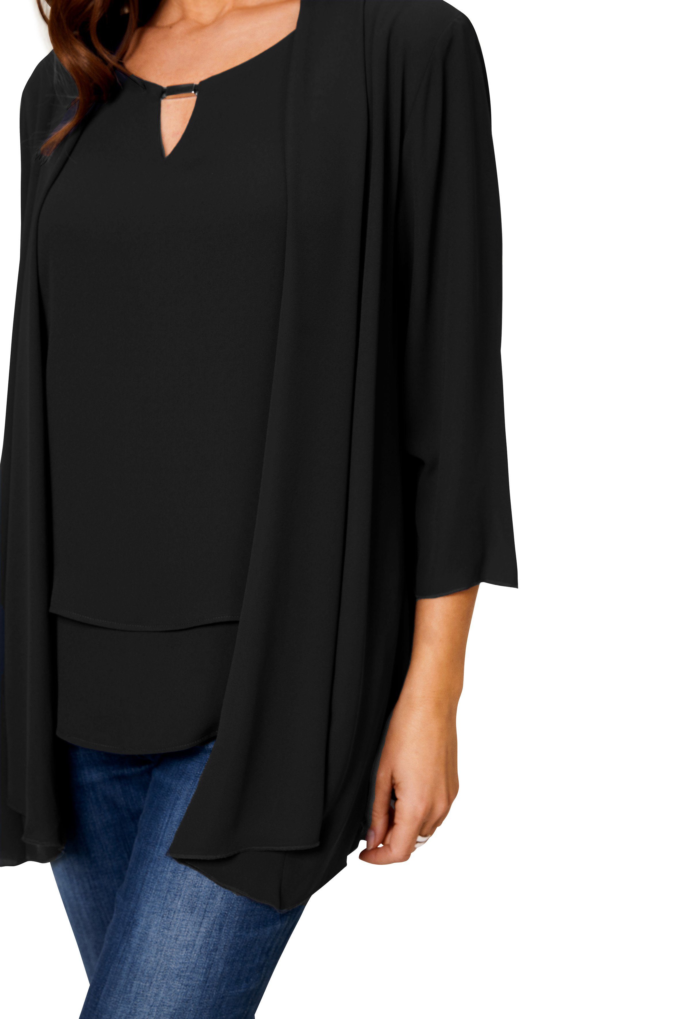 HERMANN LANGE Collection Blouseblazer in semi-transparante kwaliteit