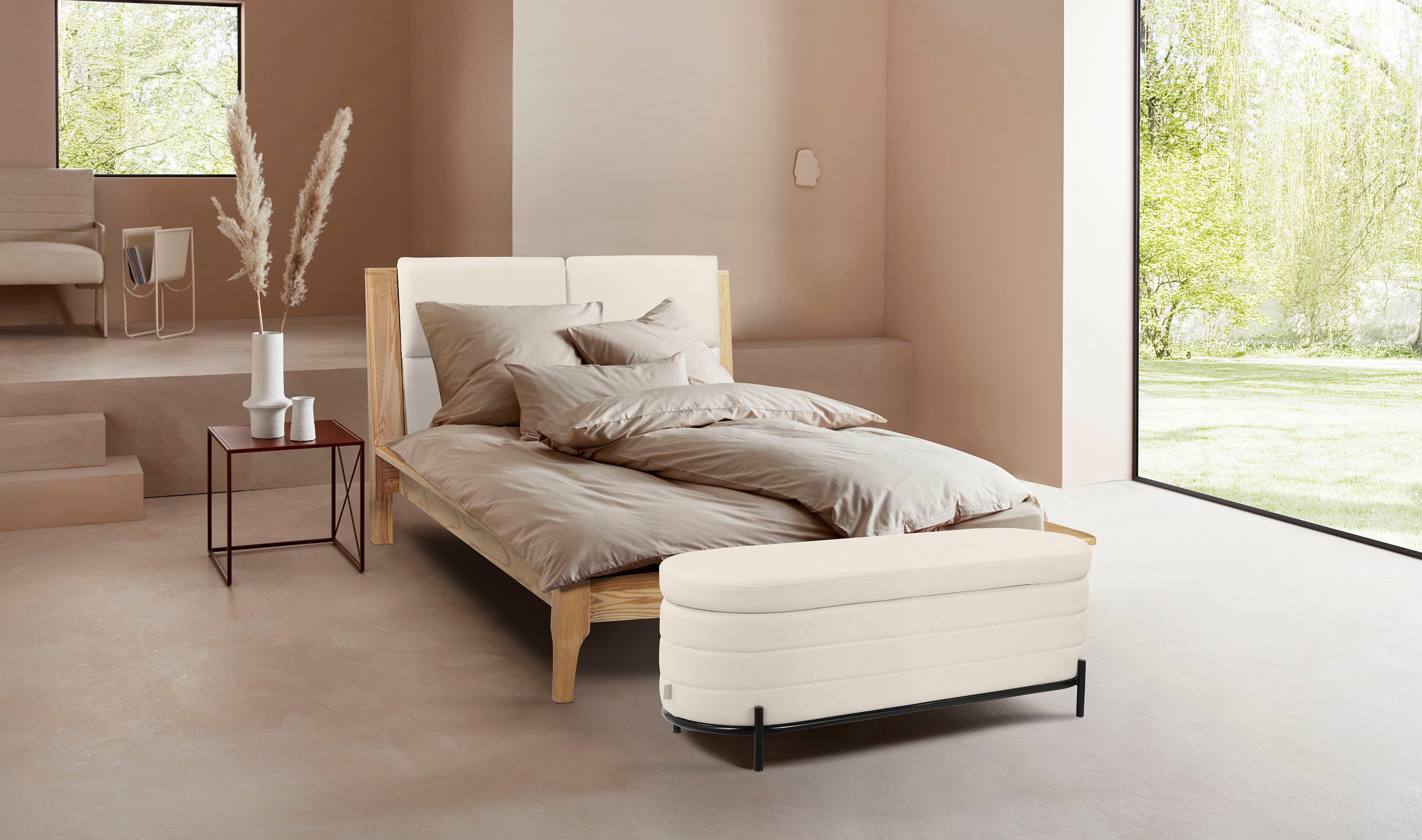 LeGer Home by Lena Gercke Slaapkamerbankje Mariela In 4 kleuren en 3 breedten, zithoogte 45,5 cm