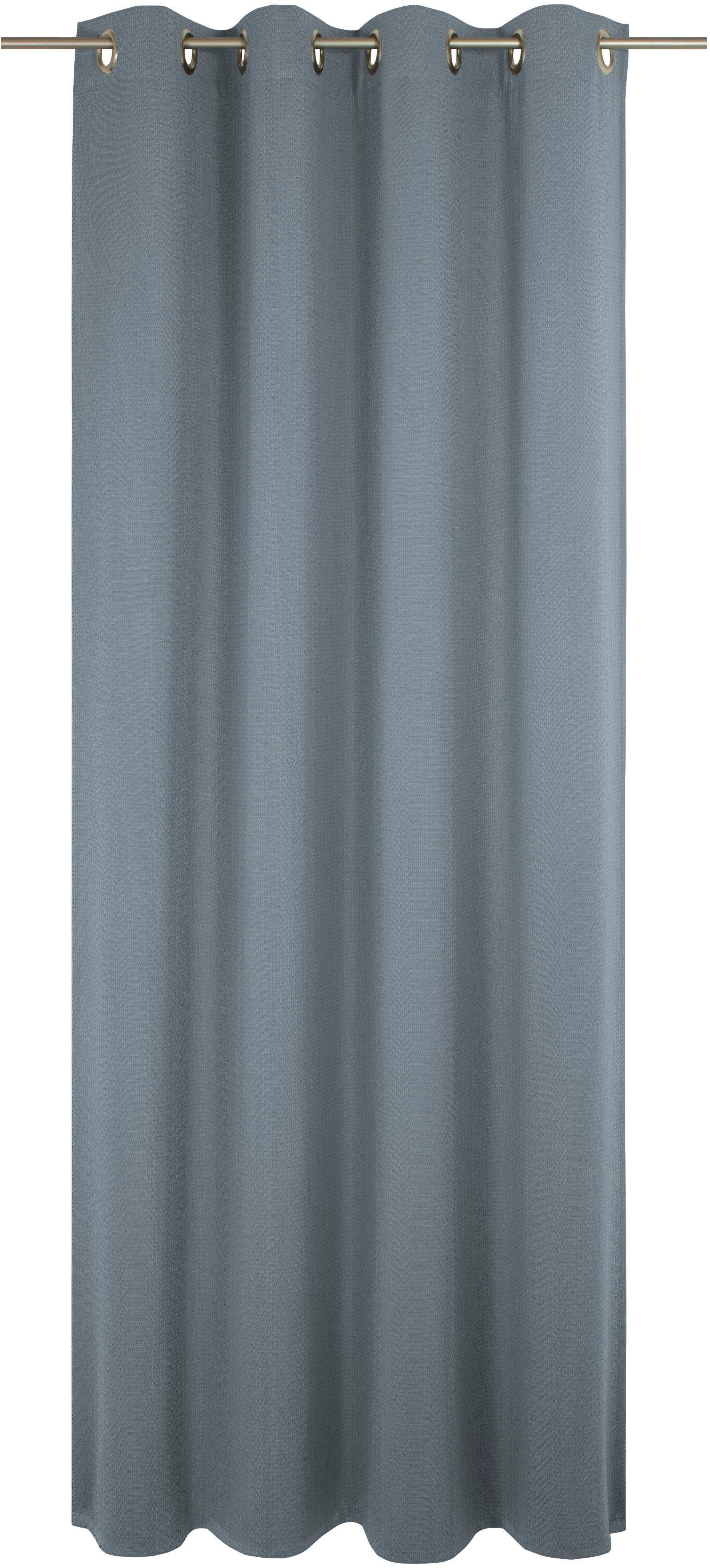 Wirth Gordijn Uni Collection Light (1 stuk) vitrage maat 142 cm x 245 cm blauw