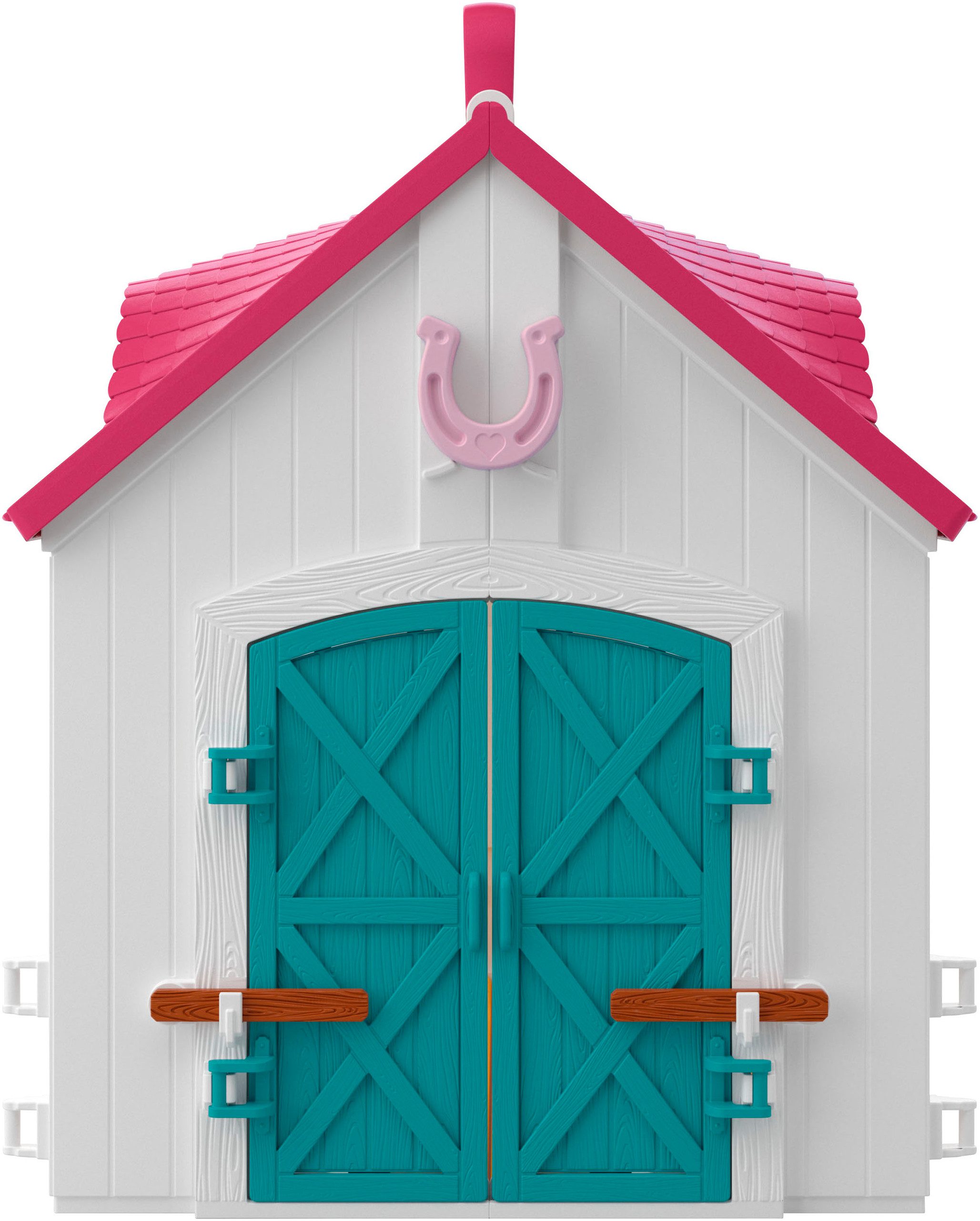 Schleich® Speelwereld HORSE CLUB, Offenstall -Kleines Hufeisen (42703)