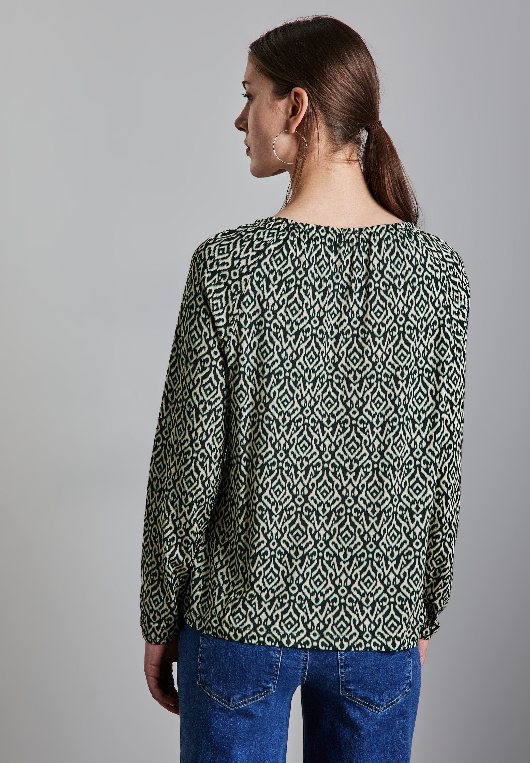 STREET ONE Shirt met lange mouwen met print all-over