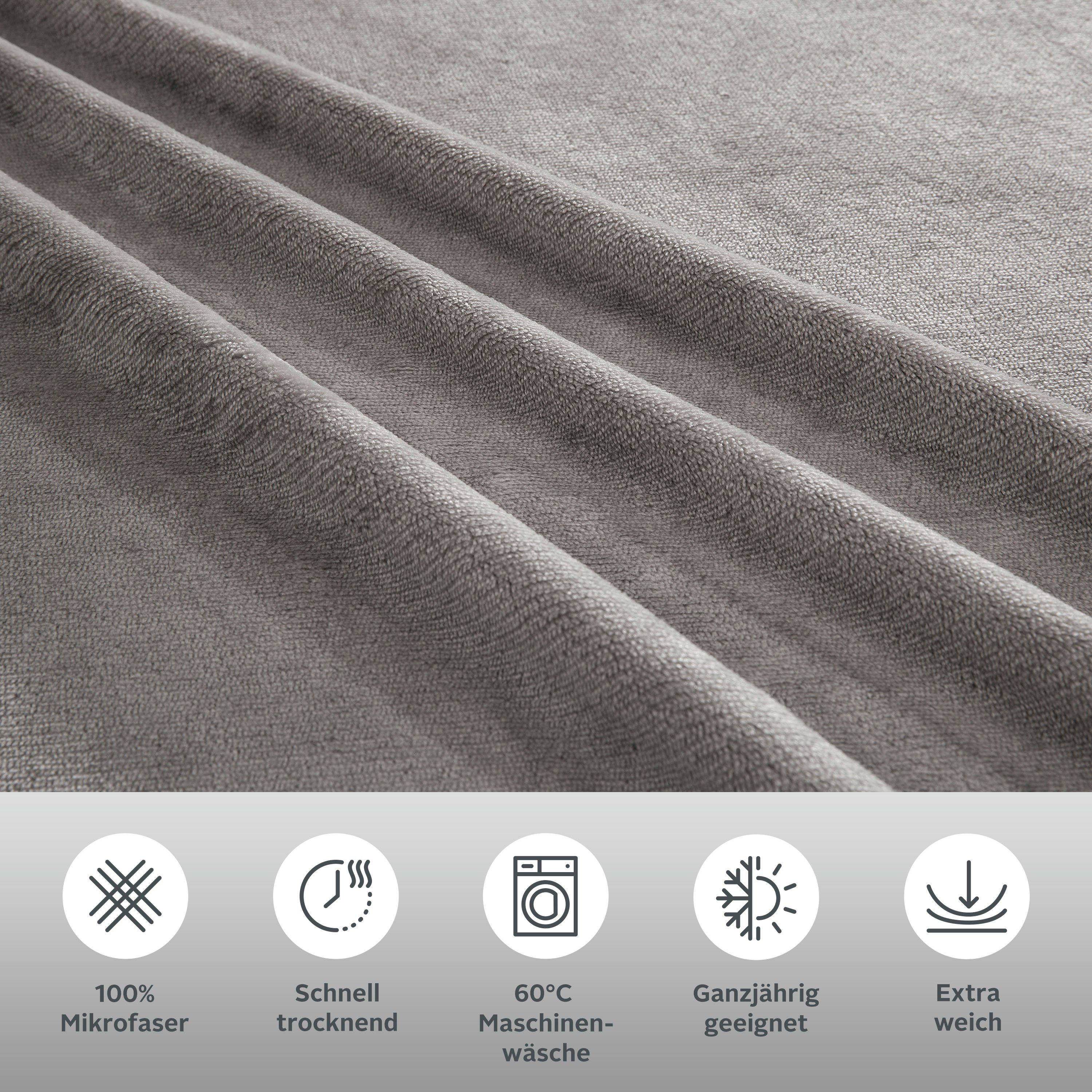 my home Overtrekset DESNER3 Beddengoed met rits, cashmere-touch, knuffelig & zacht