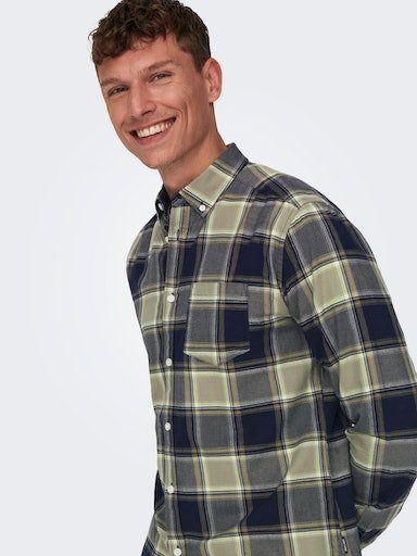 ONLY & SONS Geruit overhemd ONSALVARO LS OXFORD CHECK SHIRT 5979