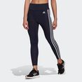 adidas trainingstights designed to move high-rise 3 strepen sport 7-8-tight blauw