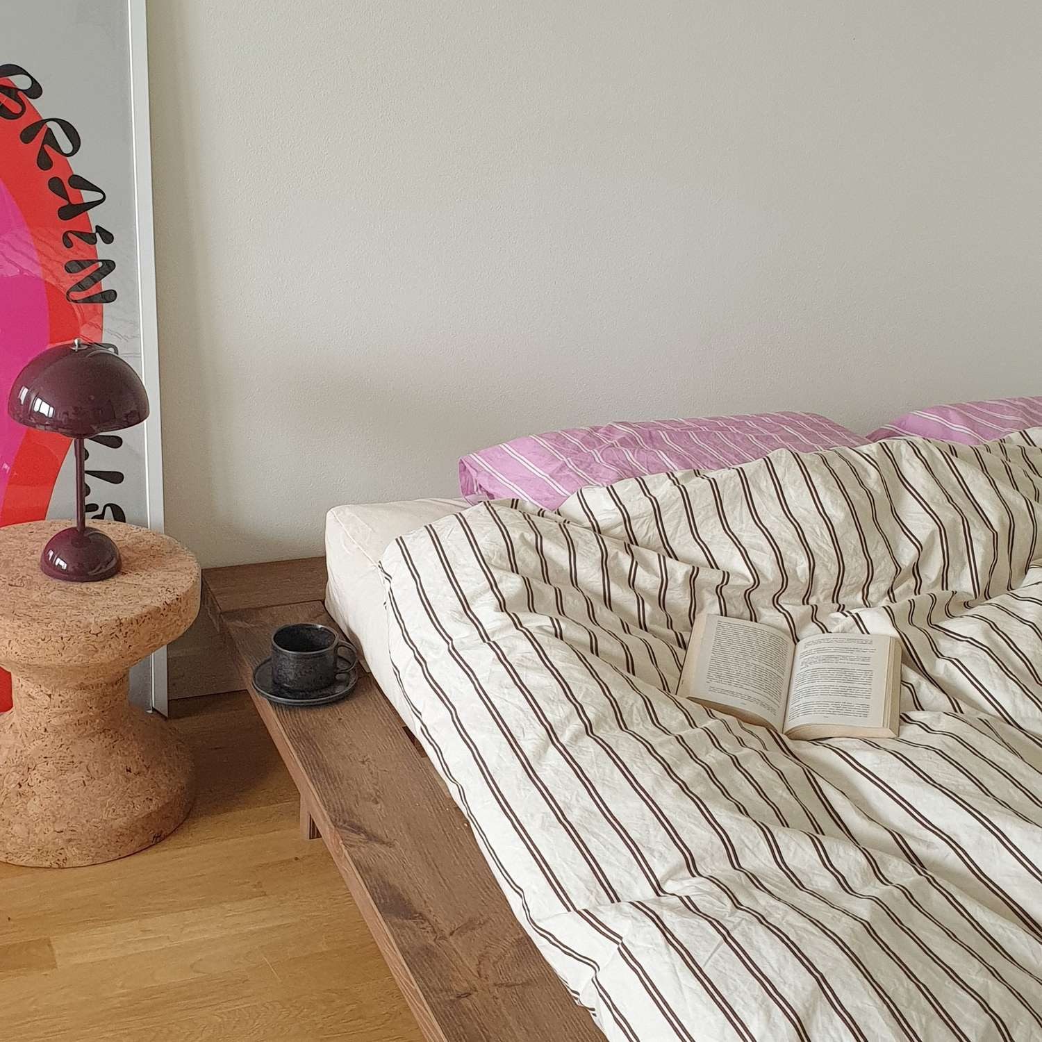 Karup Bedframe JAPAN BED grondbed, houten frame, futonbed, jeugdbed, houten bed Massief houten bed met lattenbodem, massief grenen, bed zonder hoofdeinde