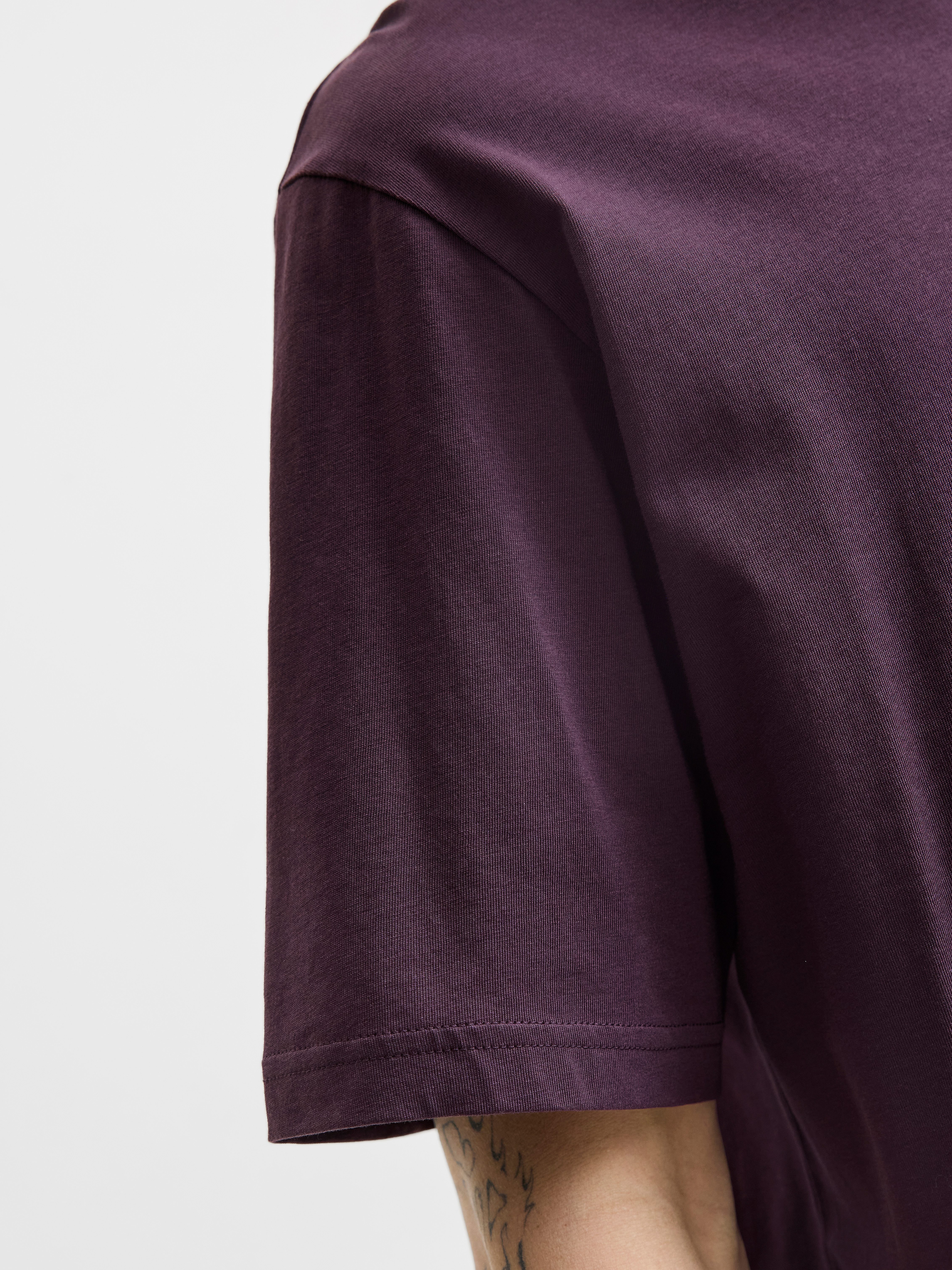 Jack & Jones Shirt met ronde hals JJESTAR met pigmentprint en katoengevoel