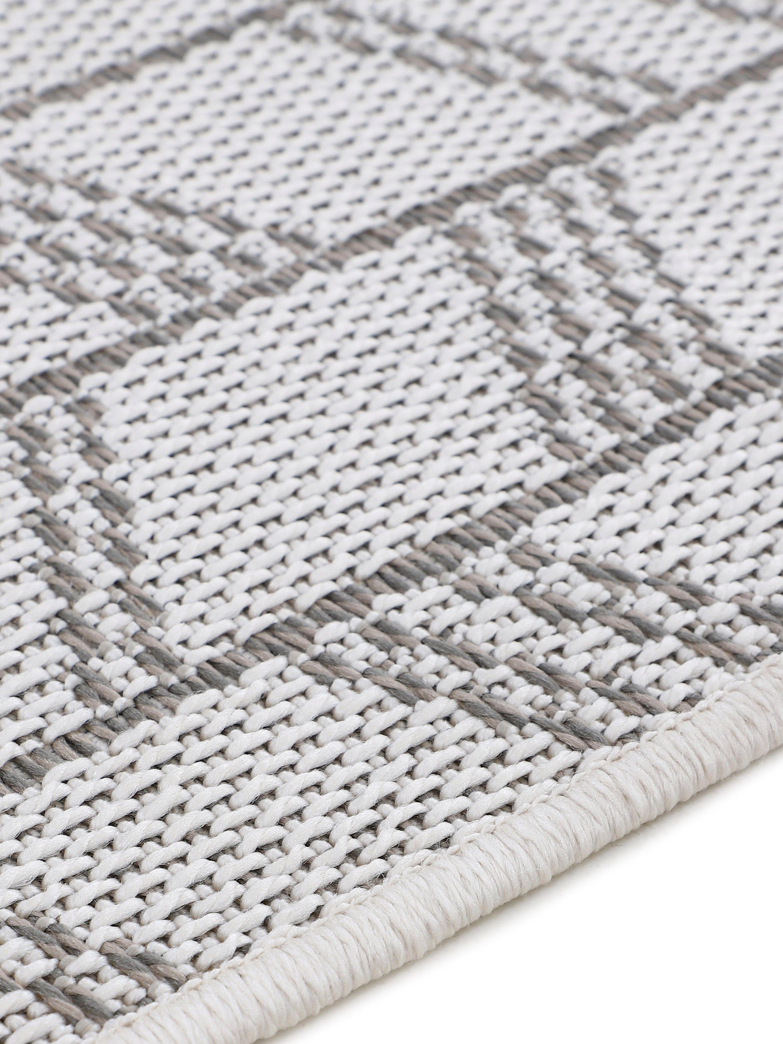 carpetfine Vloerkleed Boho 102 robust vlakweefsel, sisal look, uv-bestendig, buitenruimte