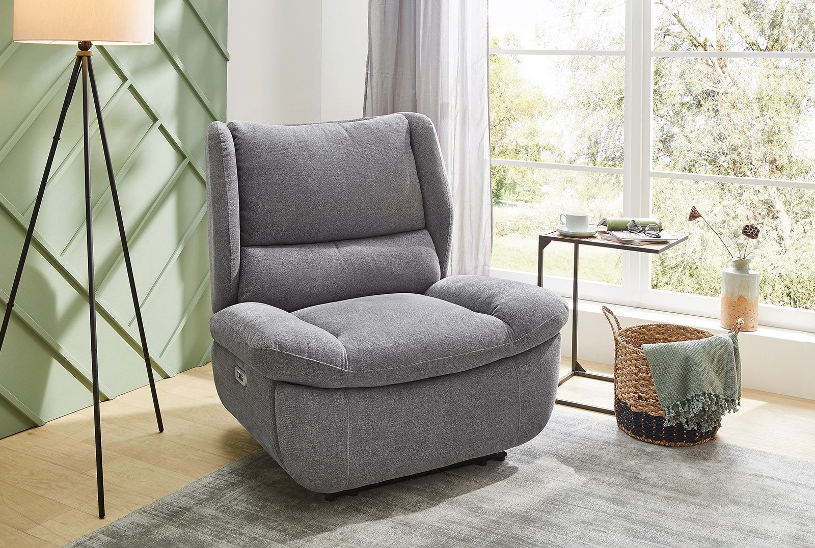 Jockenhöfer Gruppe Relaxfauteuil Daytona, met elektromotorische verstelfuncties XXL-uitstraling, vering, USB-oplaadpoort, relaxfunctie tv-fauteuils