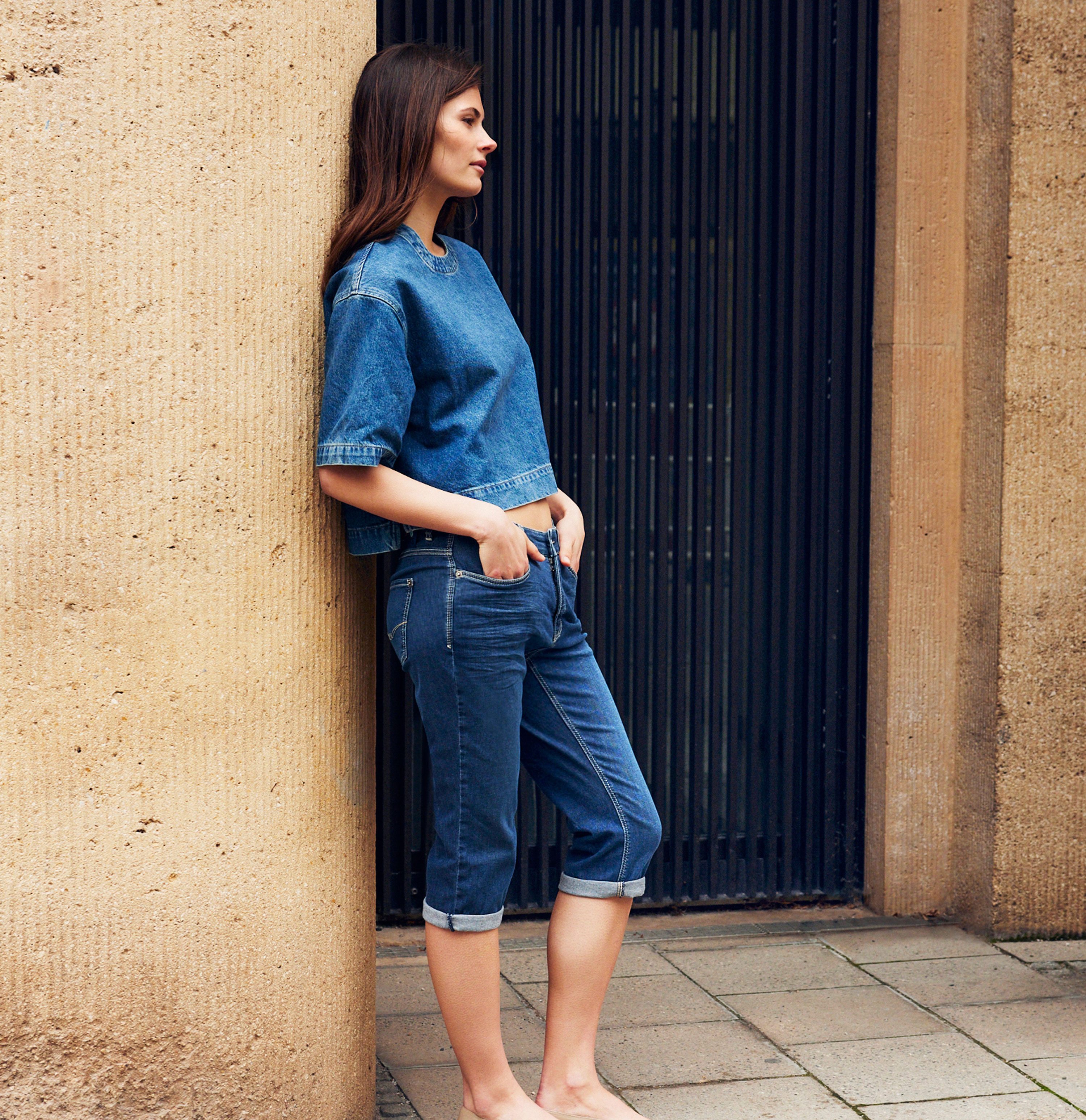 MAC Capri jeans Dream-Sum Comfortabele pasvorm met omrolbare zoom