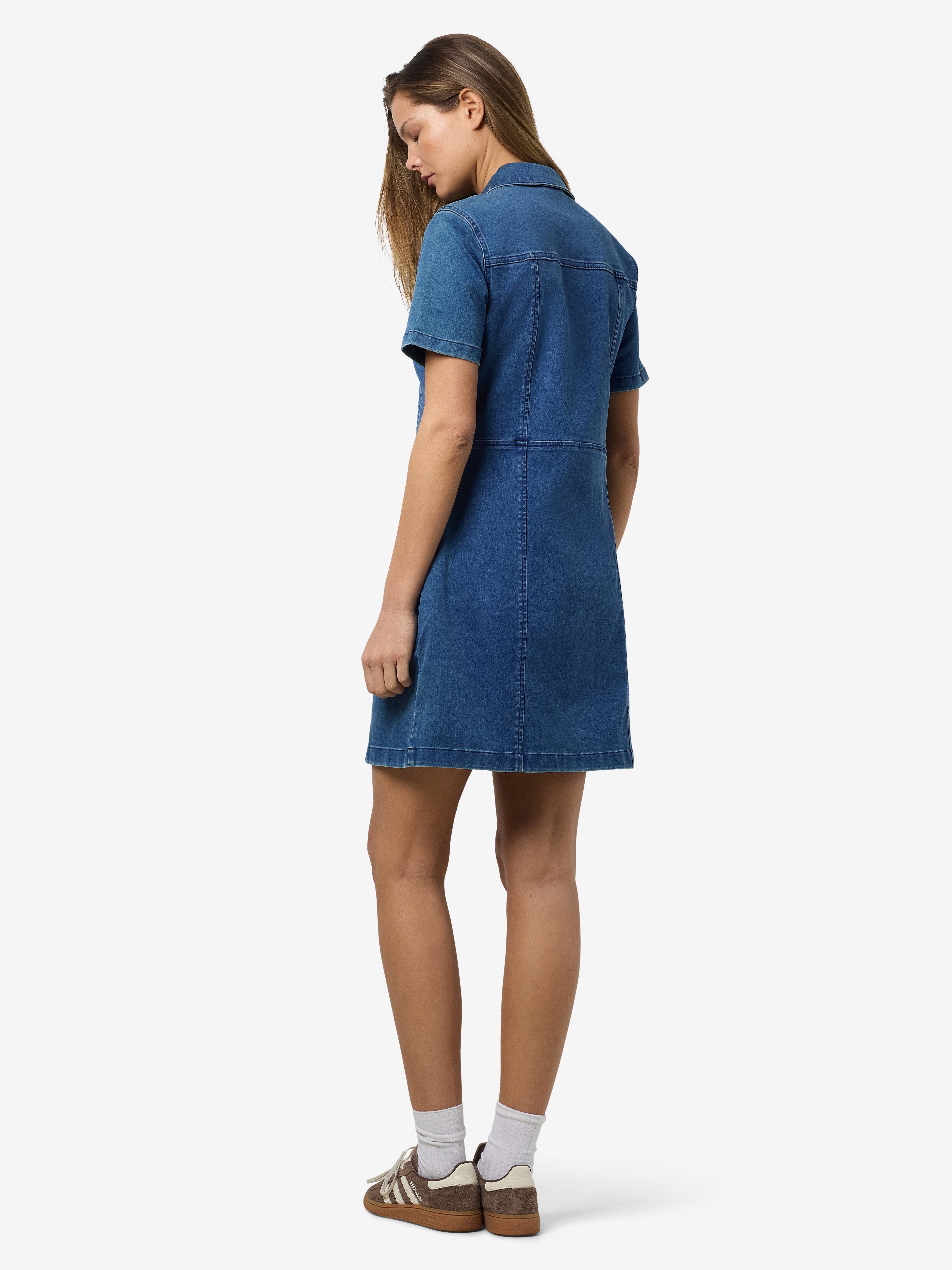 Noisy may Jeans jurk NMNISA S/S SLIM DENIM DRESS VI534MB NOOS