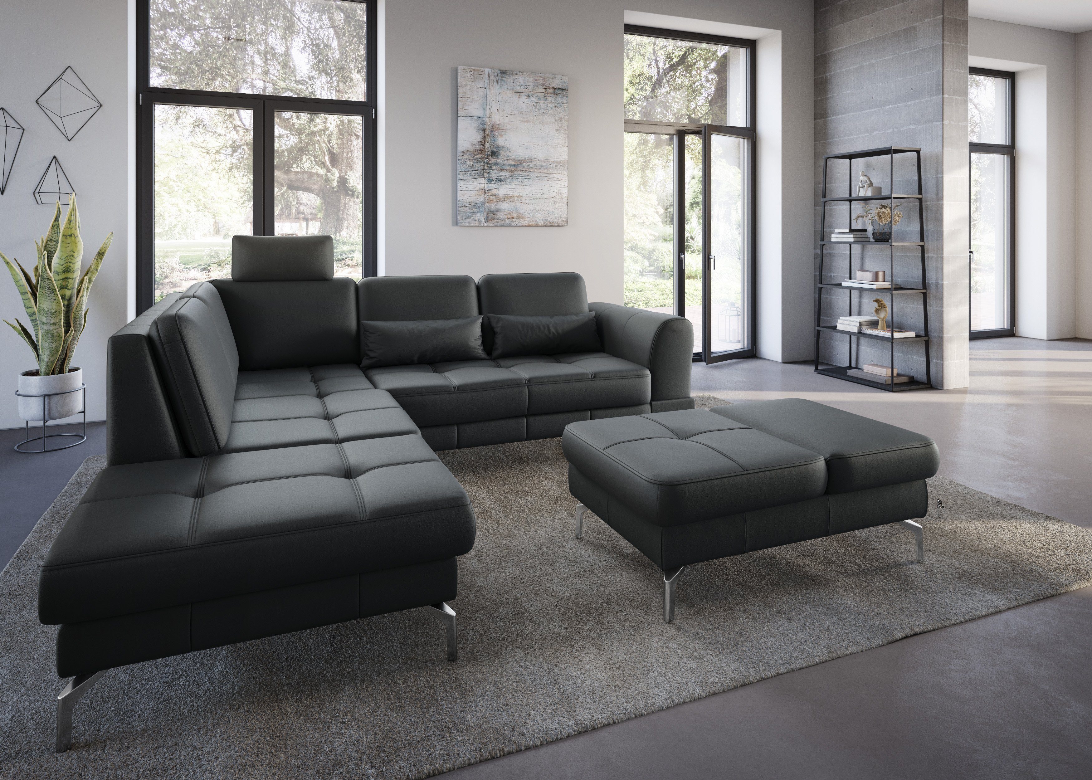 sit&more Hocker Bendigo met inklapfunctie, bodemvrijheid 15 cm, naar keuze in 2 pootkleuren