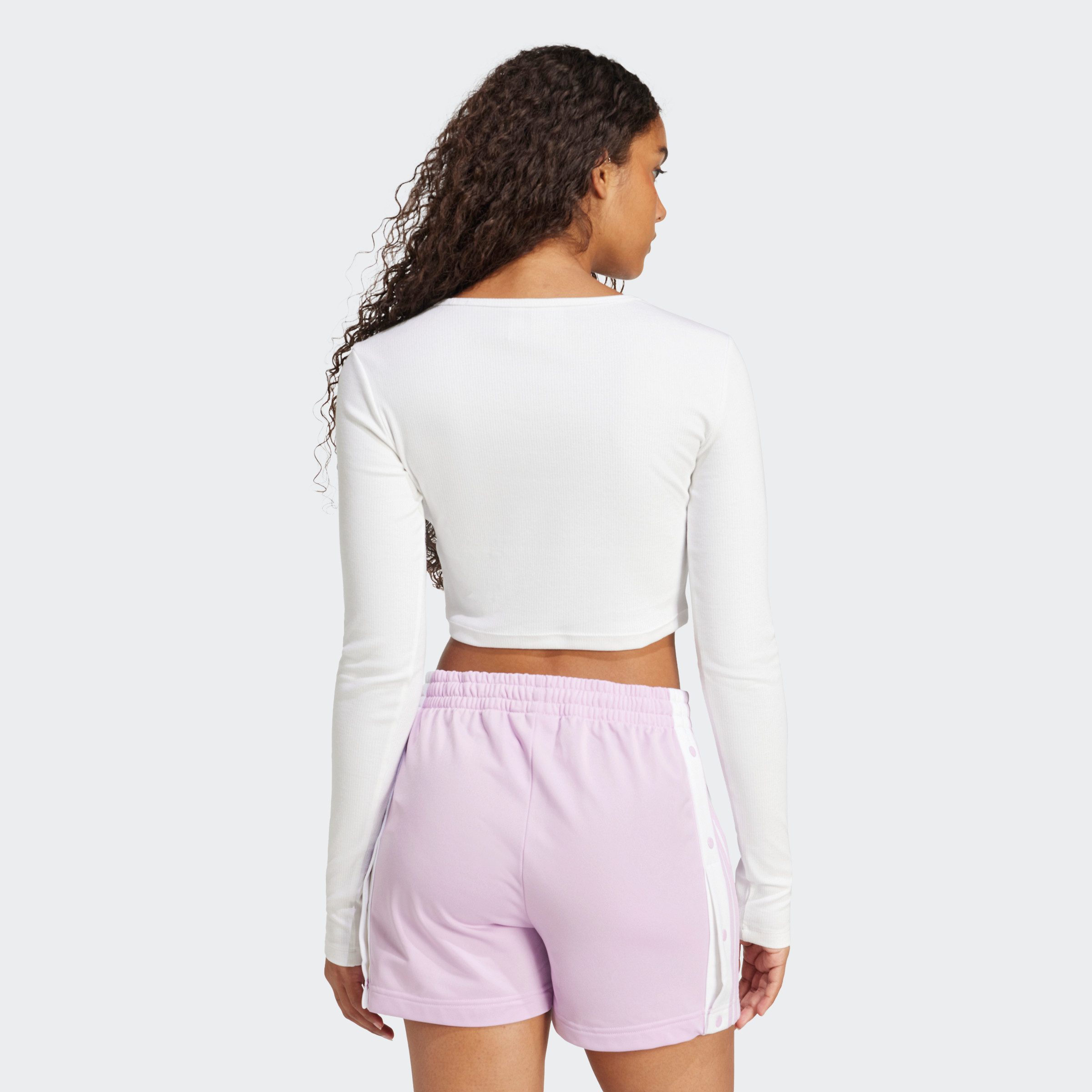 adidas Originals Shirt met lange mouwen ESS CROP LS