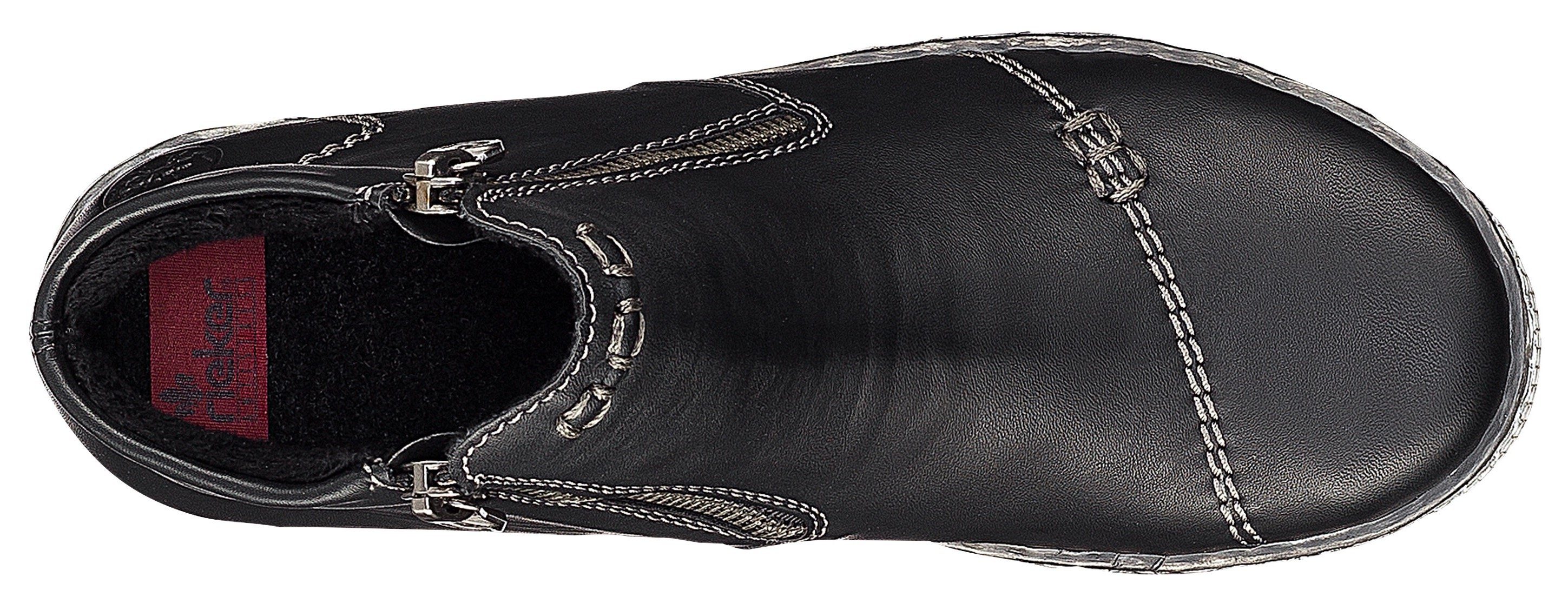 Rieker Boots zonder sluiting enkellaarsjes, instaplaarzen met rits