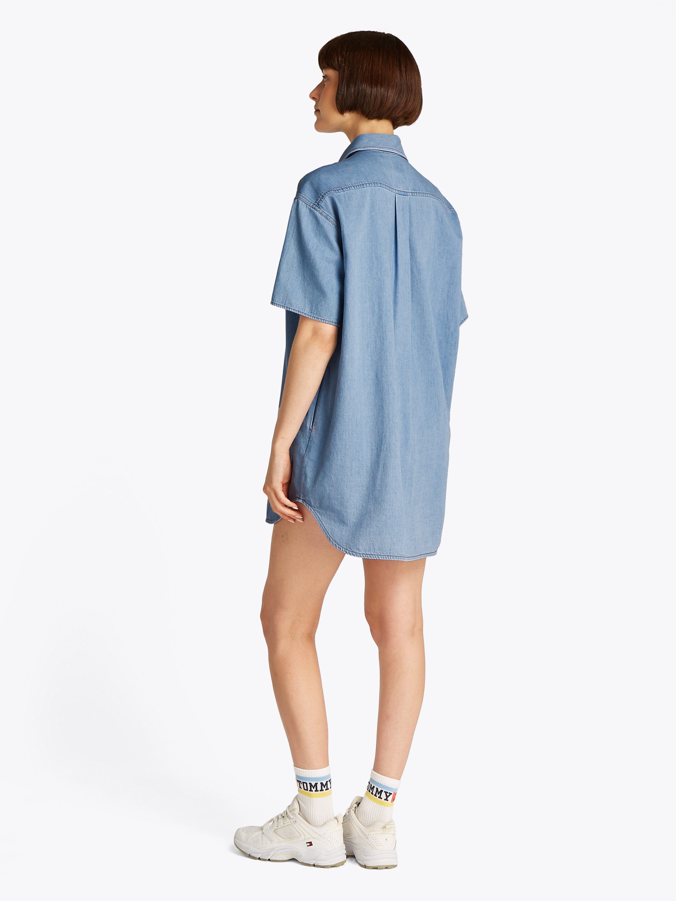 Tommy Jeans Curve Jurk met overhemdkraag SS SHIRT DRESS EXT