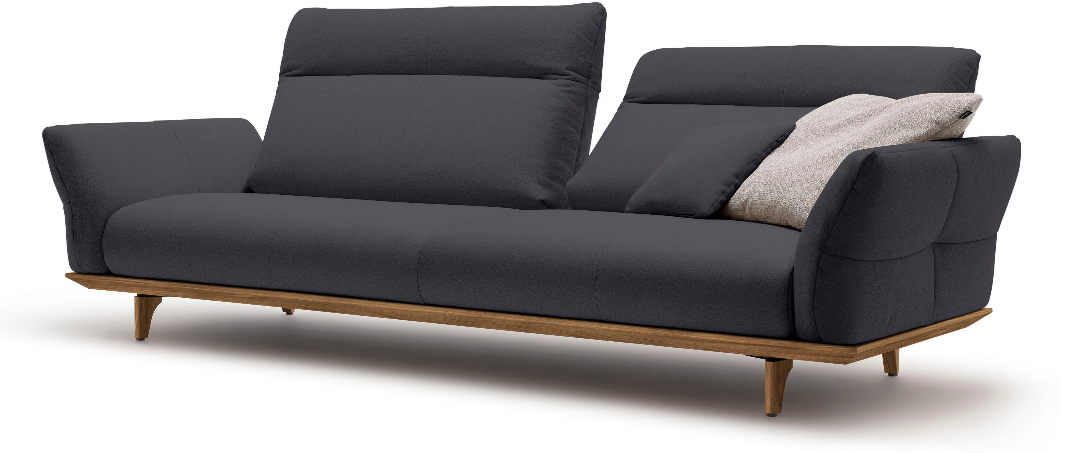 Creation BY ROLF BENZ 4-zitsbank Hs.460 Onderstel in walnotenhout, walnotenhouten poten, breedte 248 cm
