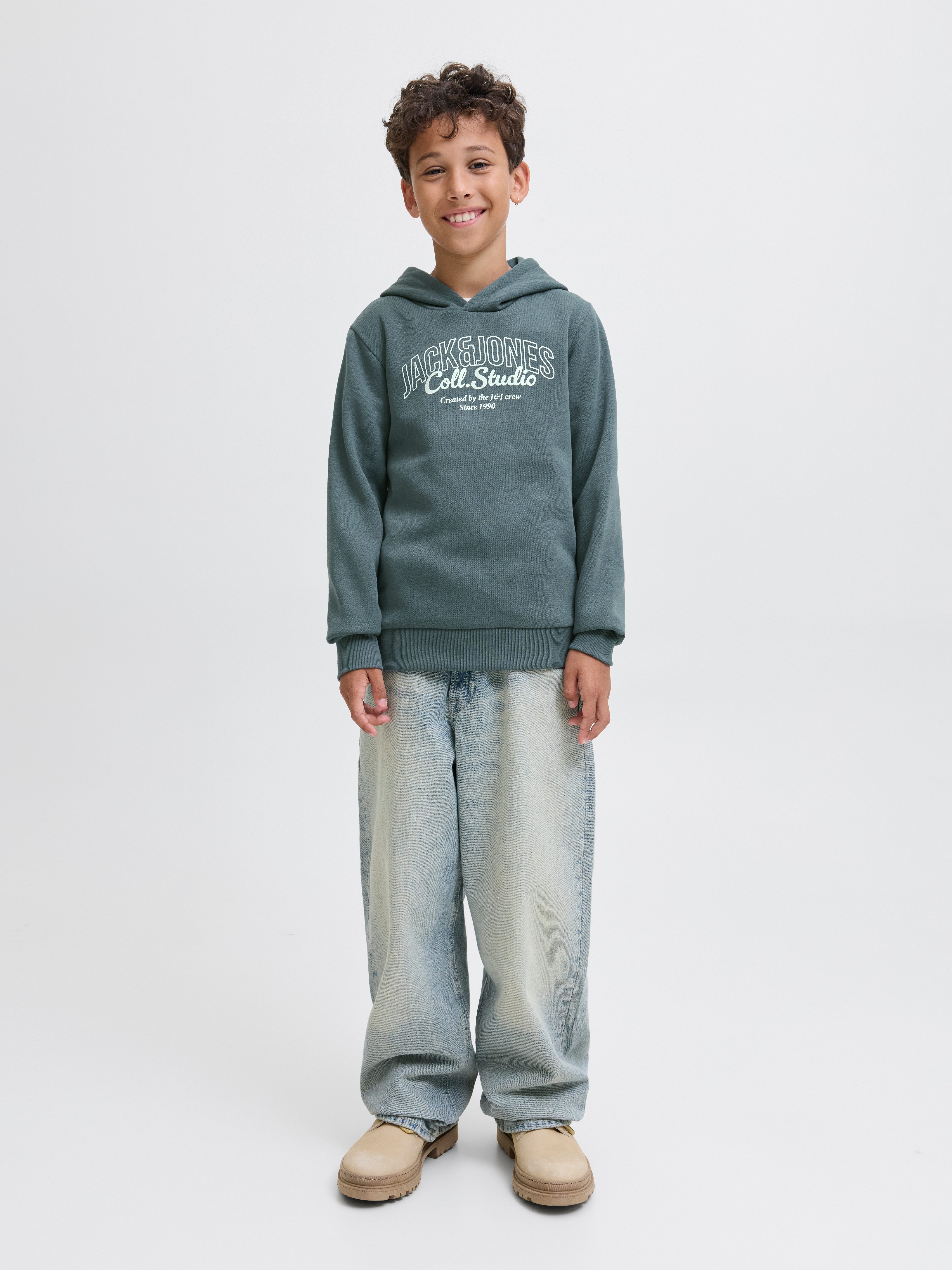 Jack & Jones Junior Hoodie JJMAKOTO SWEAT HOOD JNR