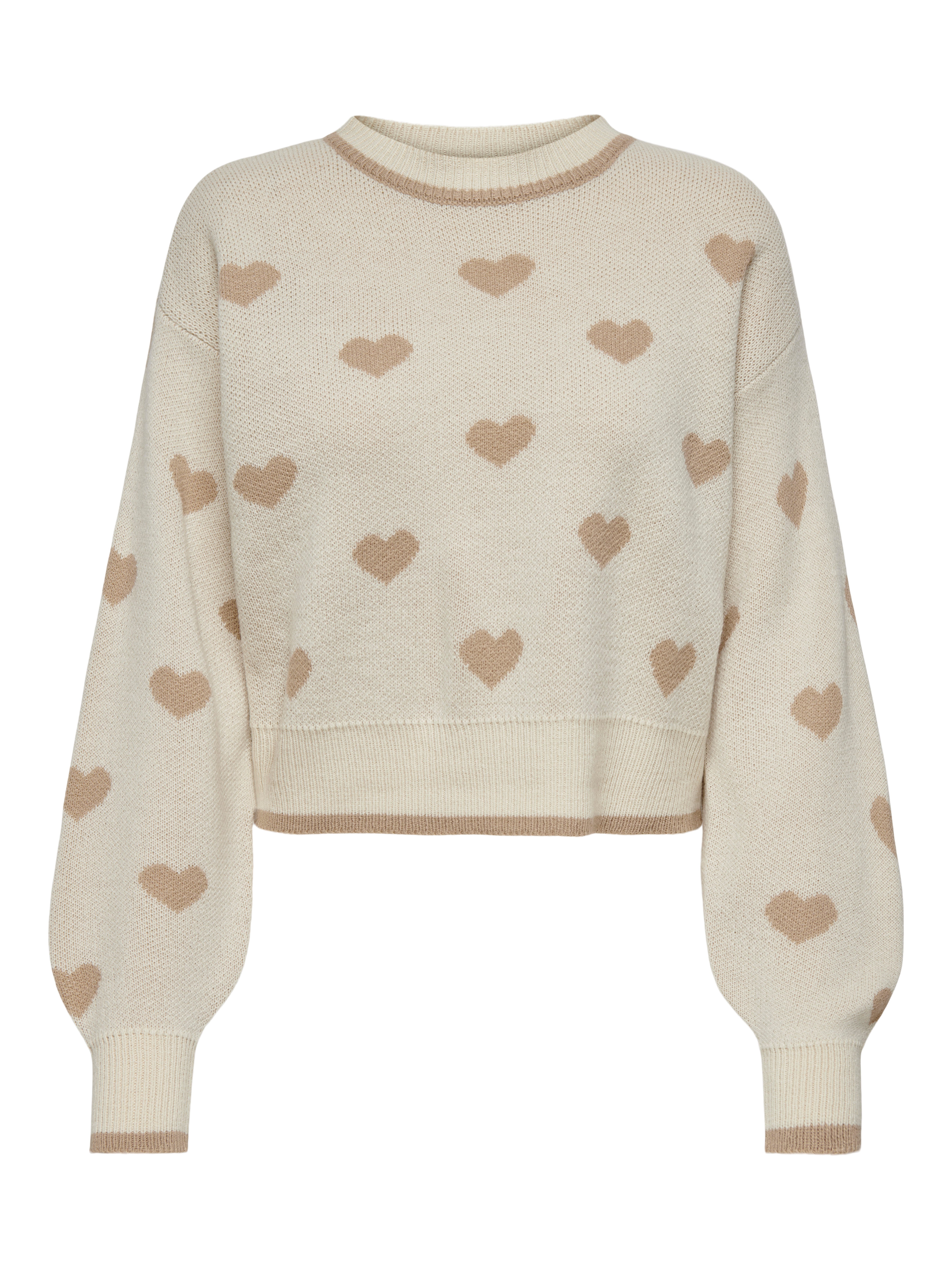 JDY Trui met ronde hals JDYROMANCE L/S JACQ. PULLOVER KNT NOOS