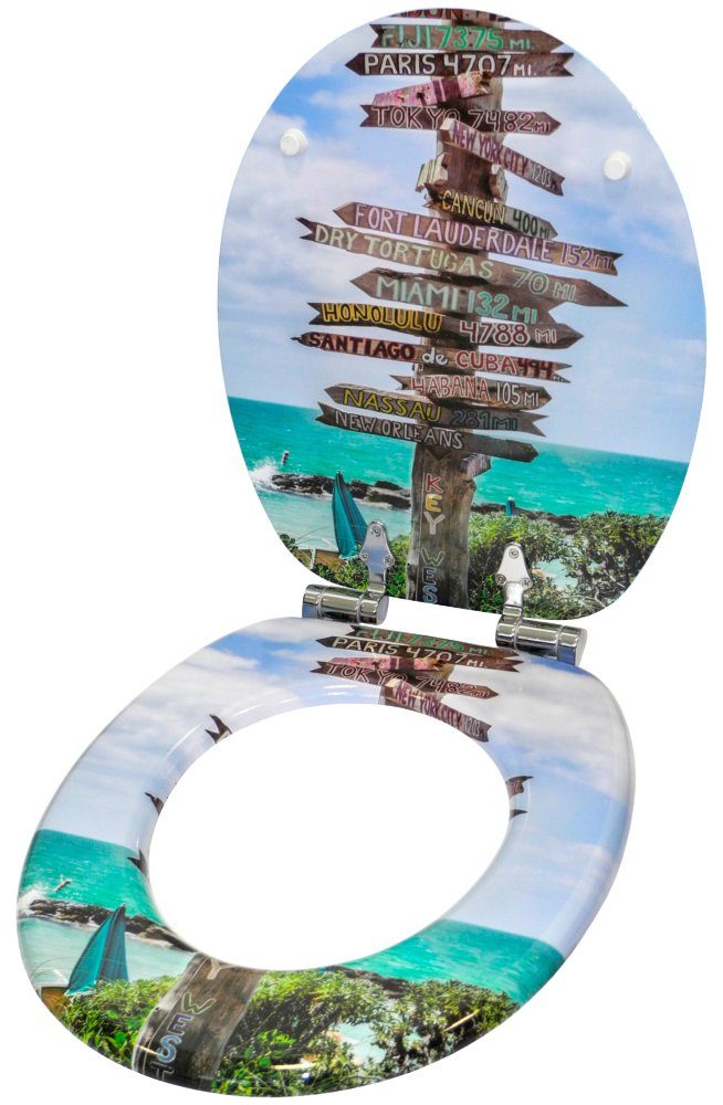 Sanilo Toiletzitting Key West met soft-closemechanisme