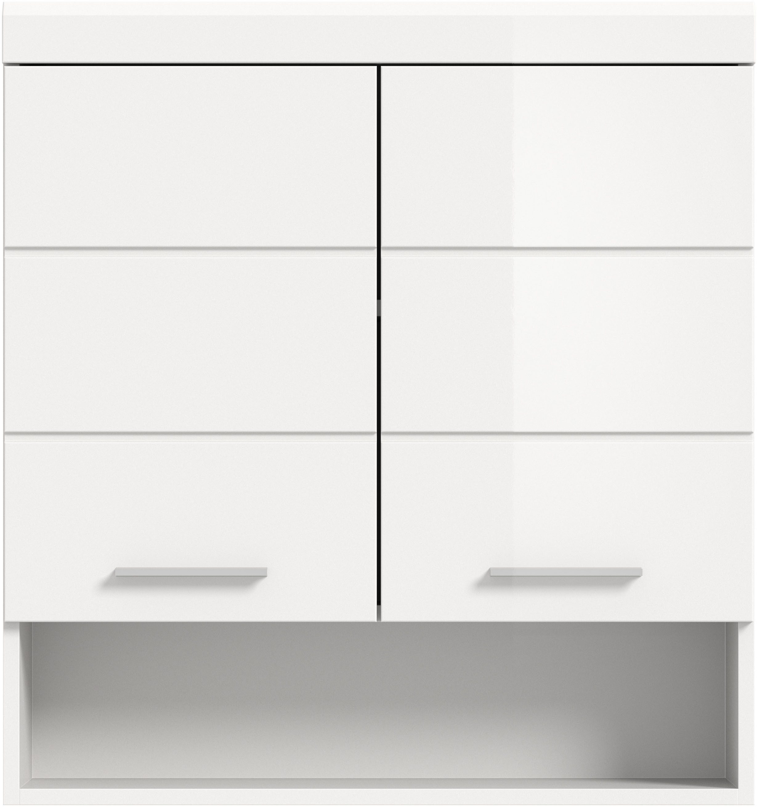 INOSIGN Hangend kastje Siena, breedte 74 cm, 2 deuren, 1 open vak, MDF-front in verschillende kleuren verkrijgbaar, badkamermeubels, badkamerkast, kast, badkamer
