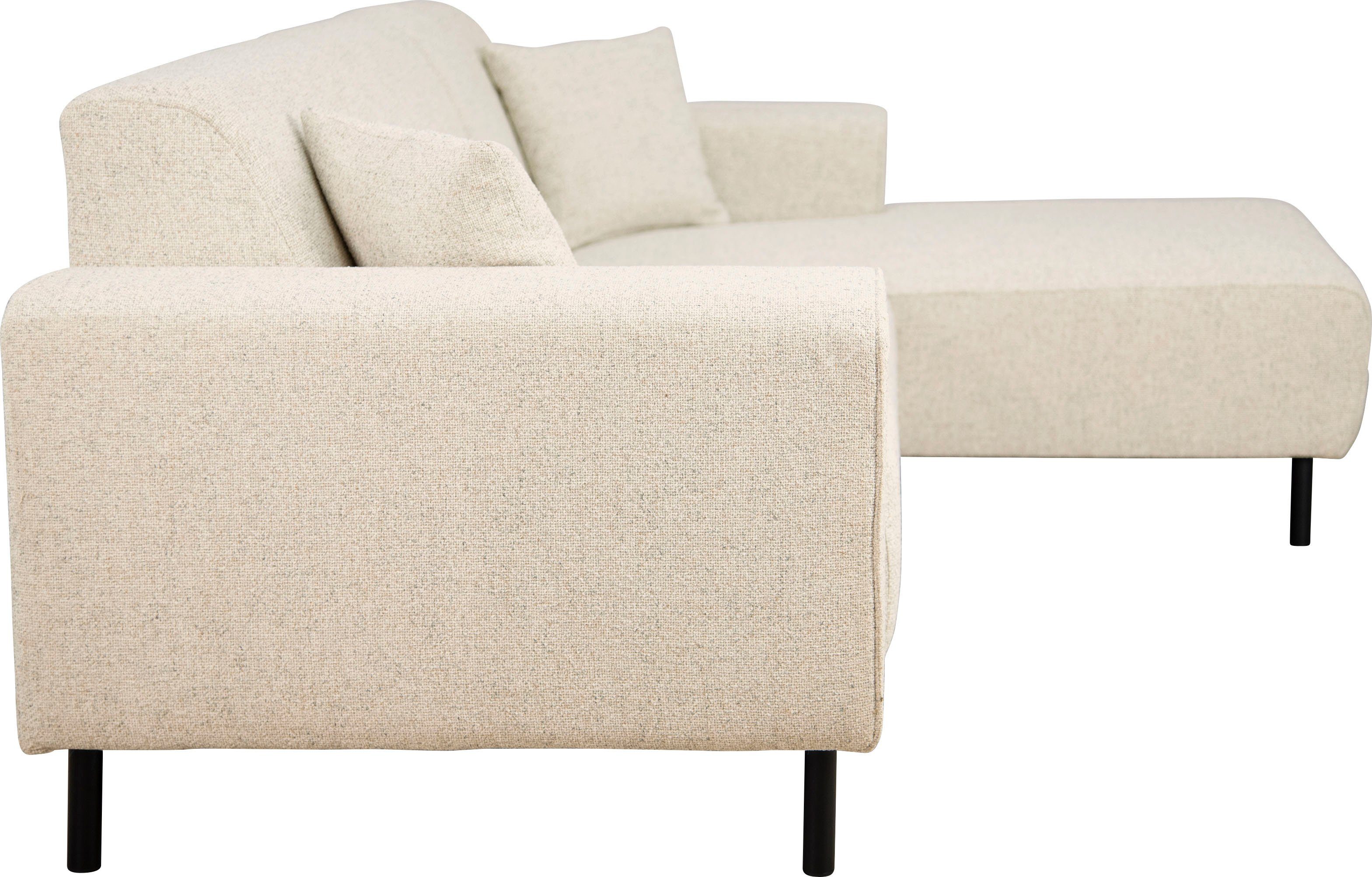 Home affaire Hoekbank ARROS L-vorm met golfondersteuning, afmetingen B/D/H: 235/163/81 cm incl. sierkussens, met recamiere rechts/links bestelbaar, ook in cord