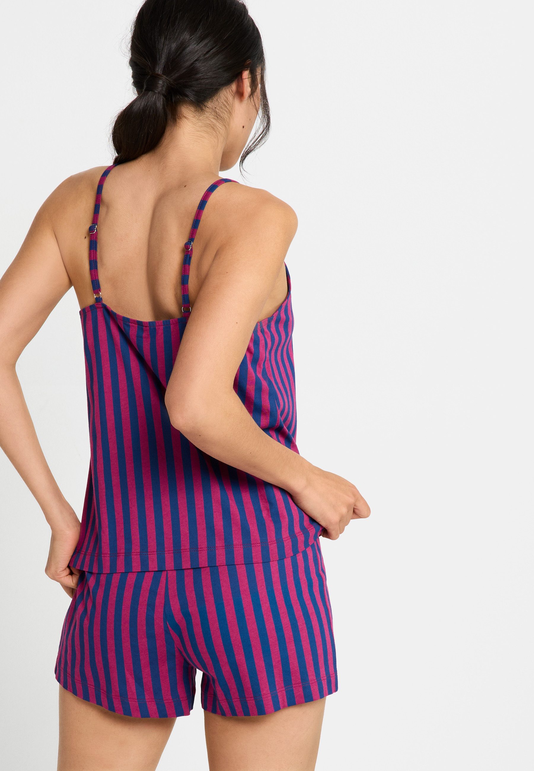 LSCN by LASCANA Shortama met mooi bloemen- of strepenpatroon (2-delig)
