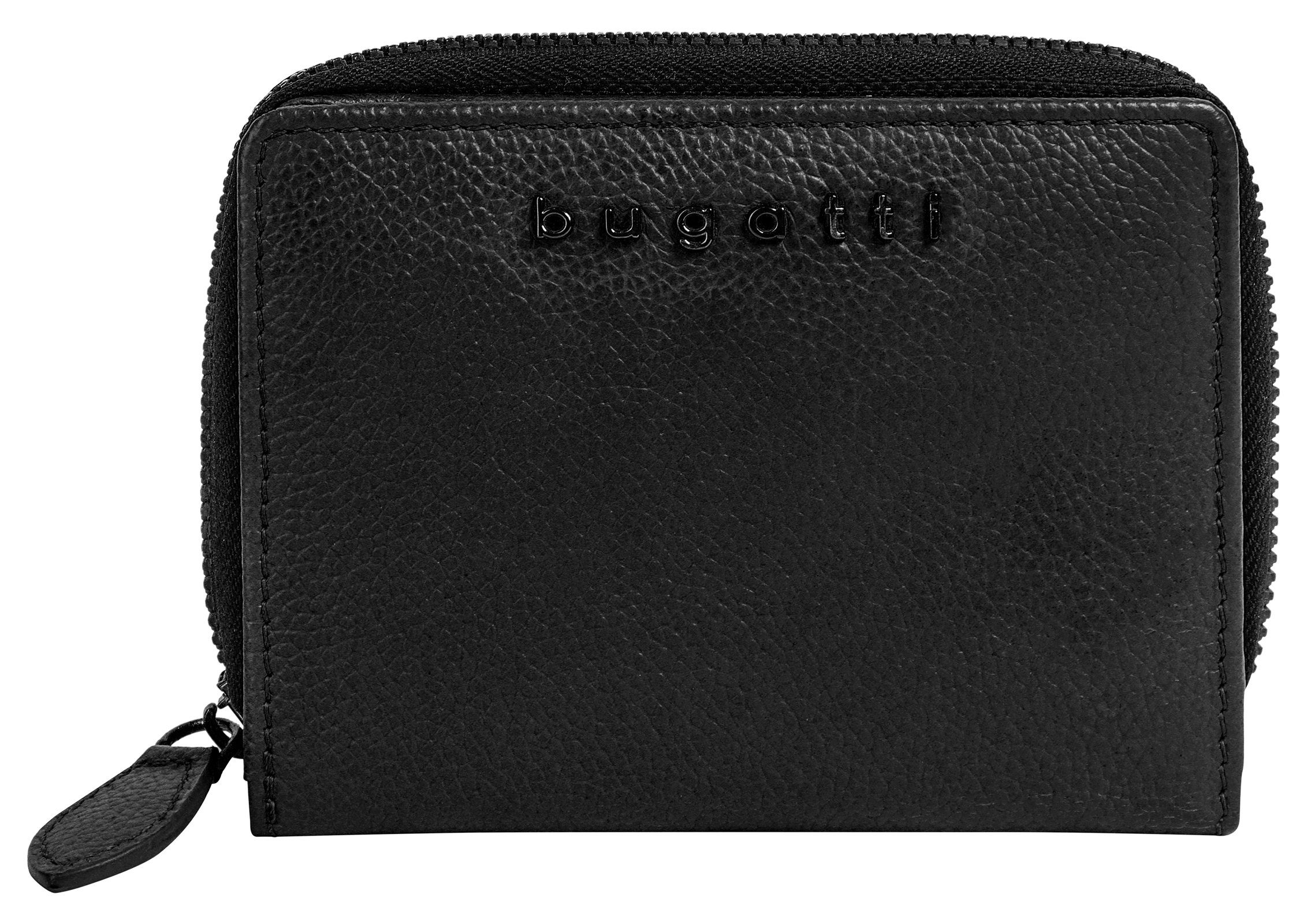 Bugatti Portemonnee Bella echt leder unisex portemonnees zwart
