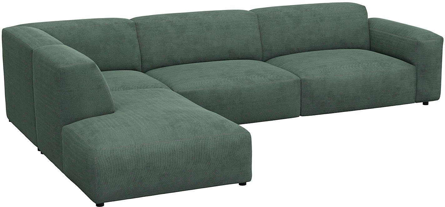 FLEXLUX Hoekbank Lucera, super comfortabel door hoogwaardige zitconstructie met koudschuim