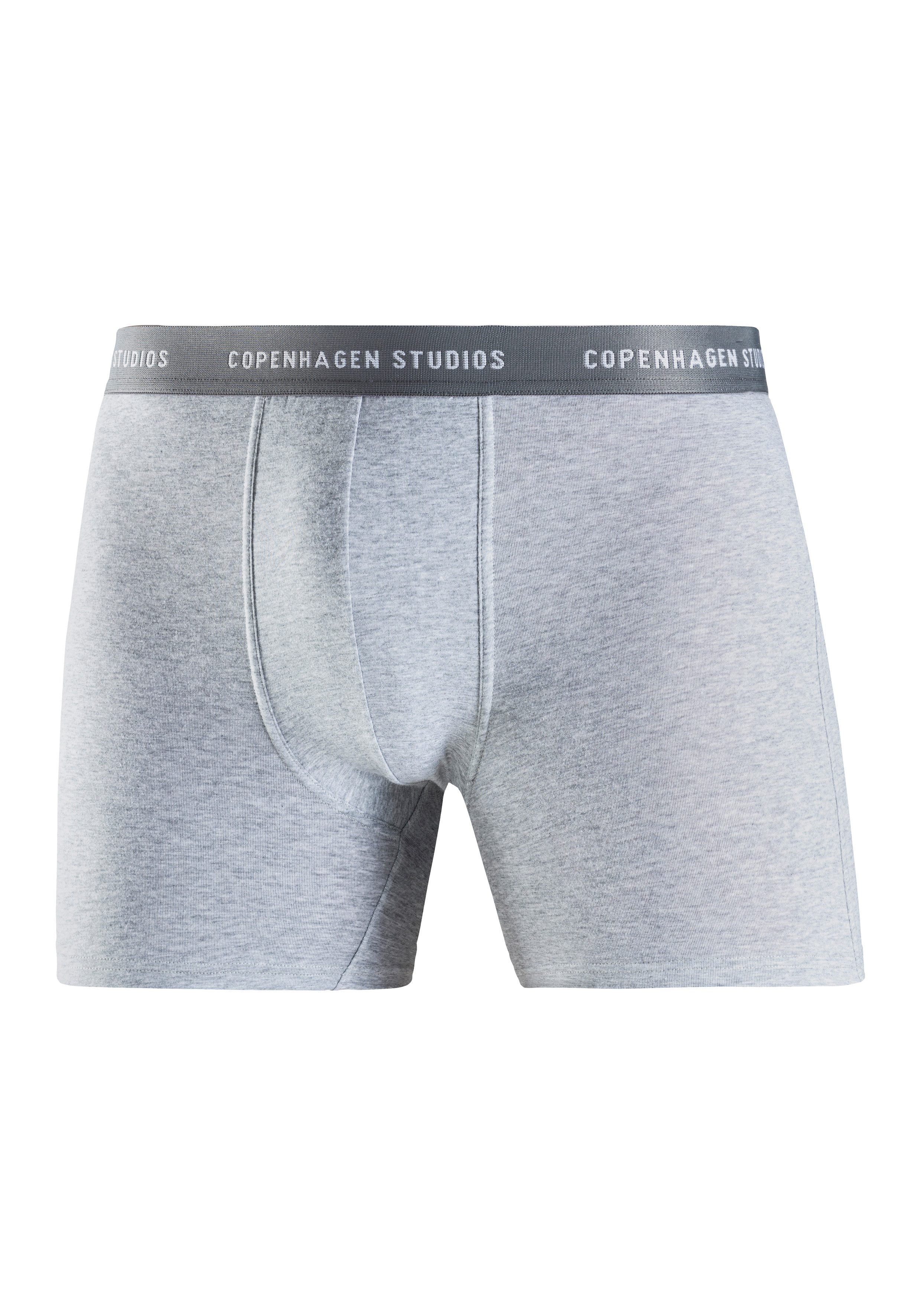Copenhagen Studios Lange boxershort Boxershorts voor heren met langere pijpen en logo-tailleband (3 stuks)