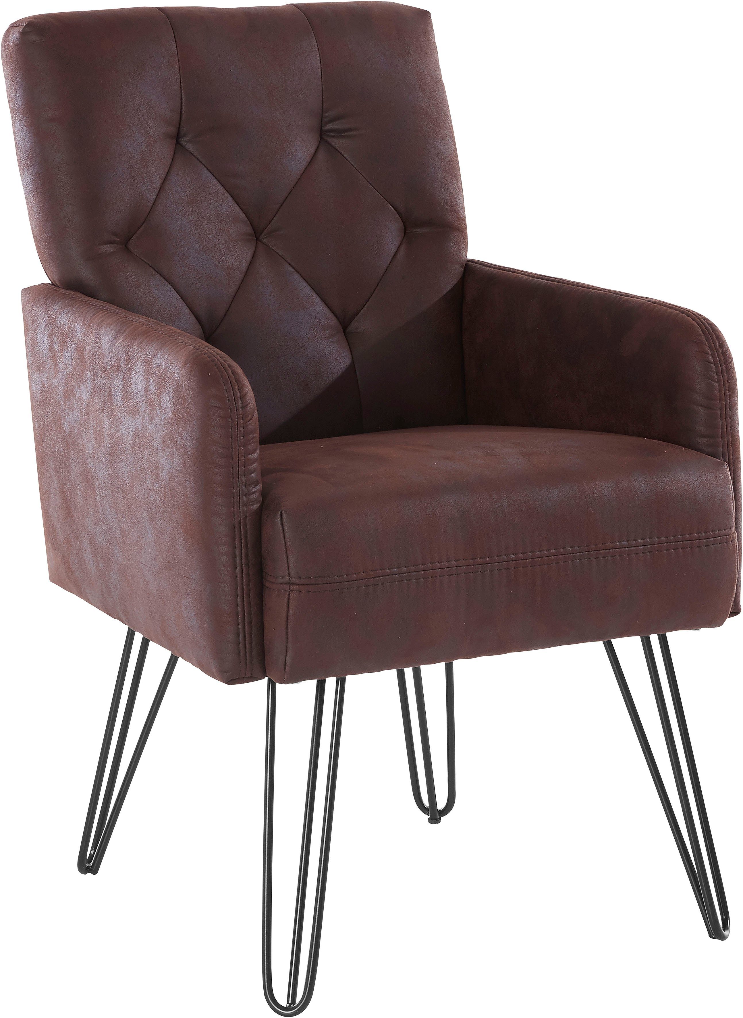 exxpo - sofa fashion Fauteuil Doppio, loungesessel met designonderstel, comfortabel en elegant