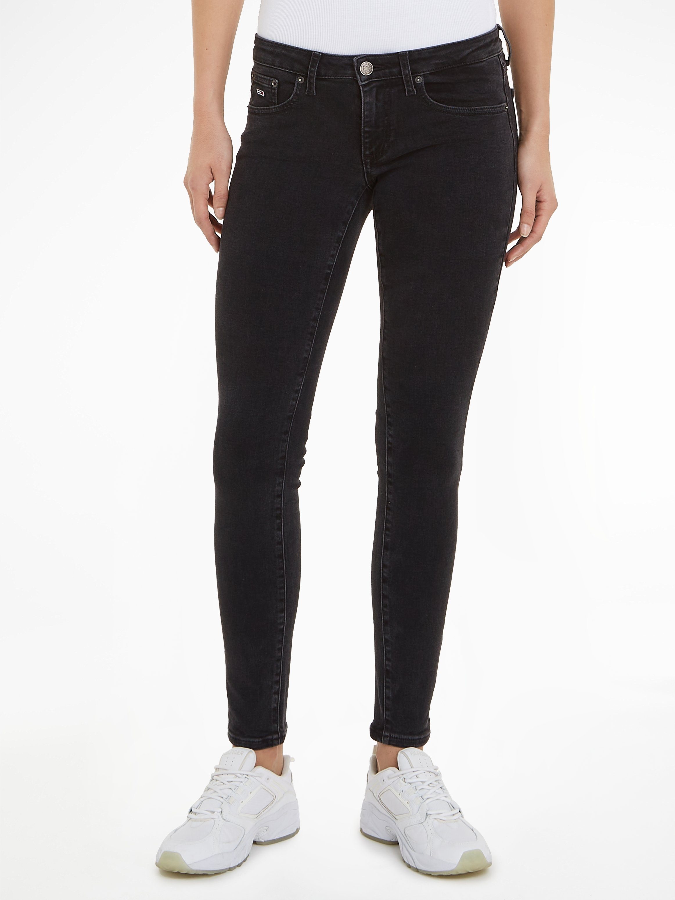Tommy Jeans Skinny fit jeans met logodetails model 'SOPHIE'
