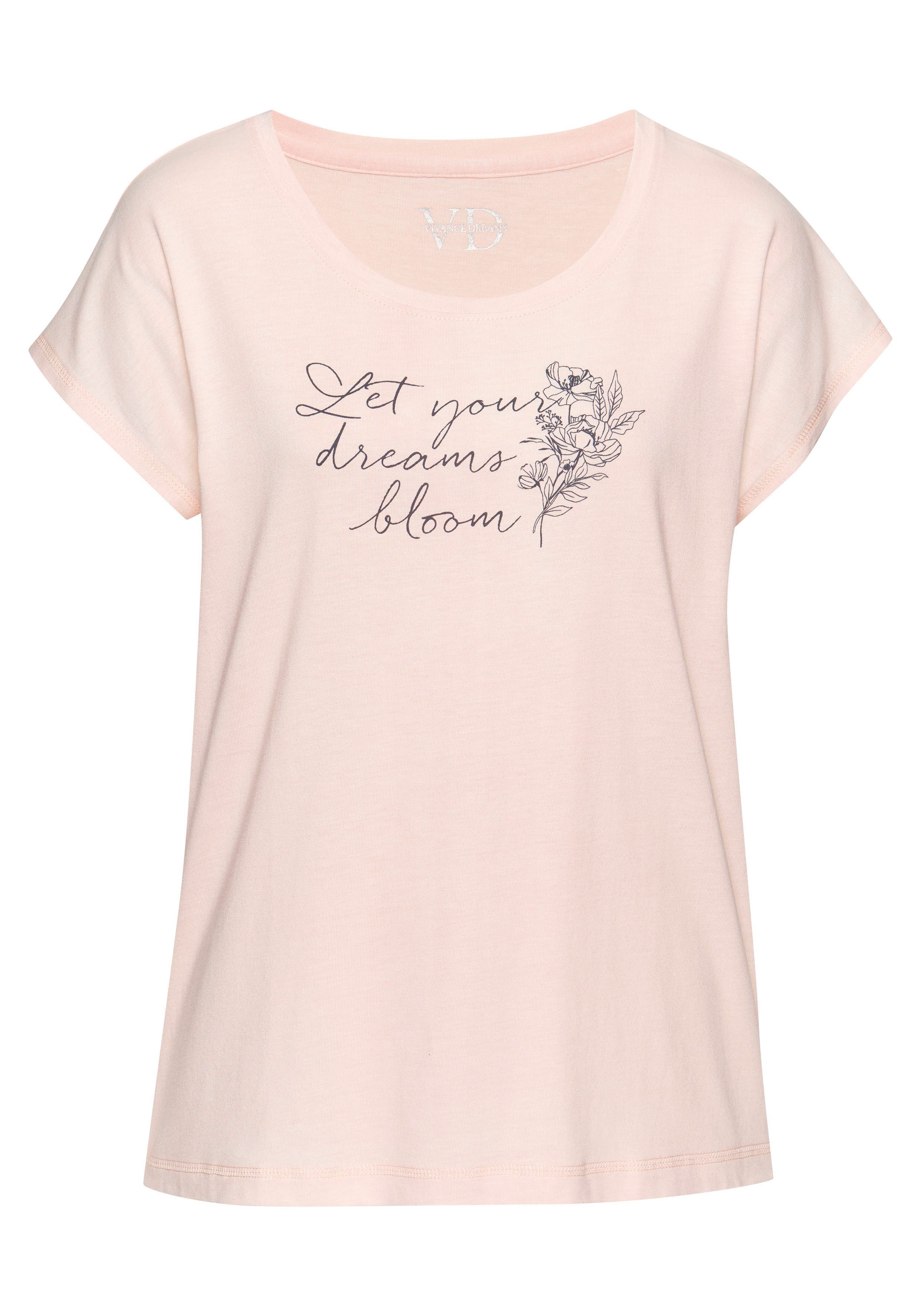 Vivance Dreams Pyjama top met frontprint