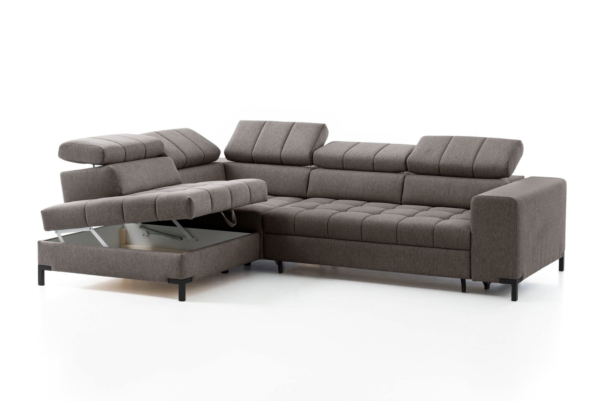 exxpo - sofa fashion Hoekbank Bocco, hoogwaardige afwerking, geweldig zitcomfort, comfortabel, L-vorm