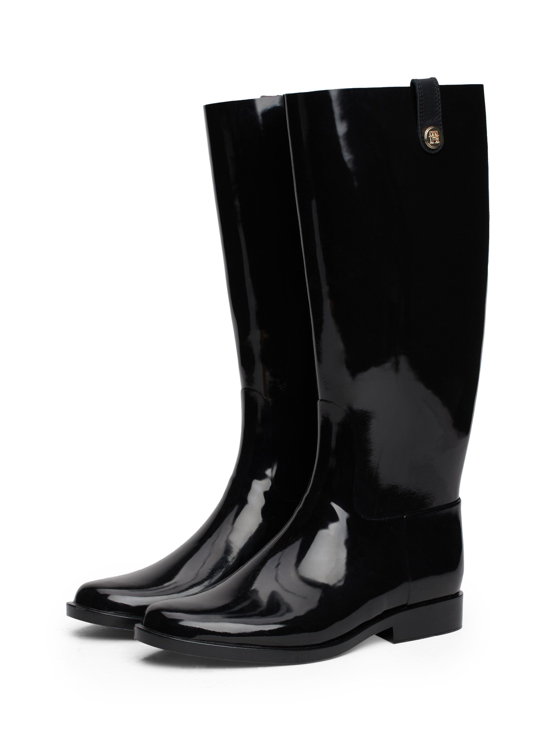 Tommy Hilfiger Laarzen TH STUD RUBBER LONG RAINBOOT gummlaarzen, hoge laarzen, instaplaarzen met...