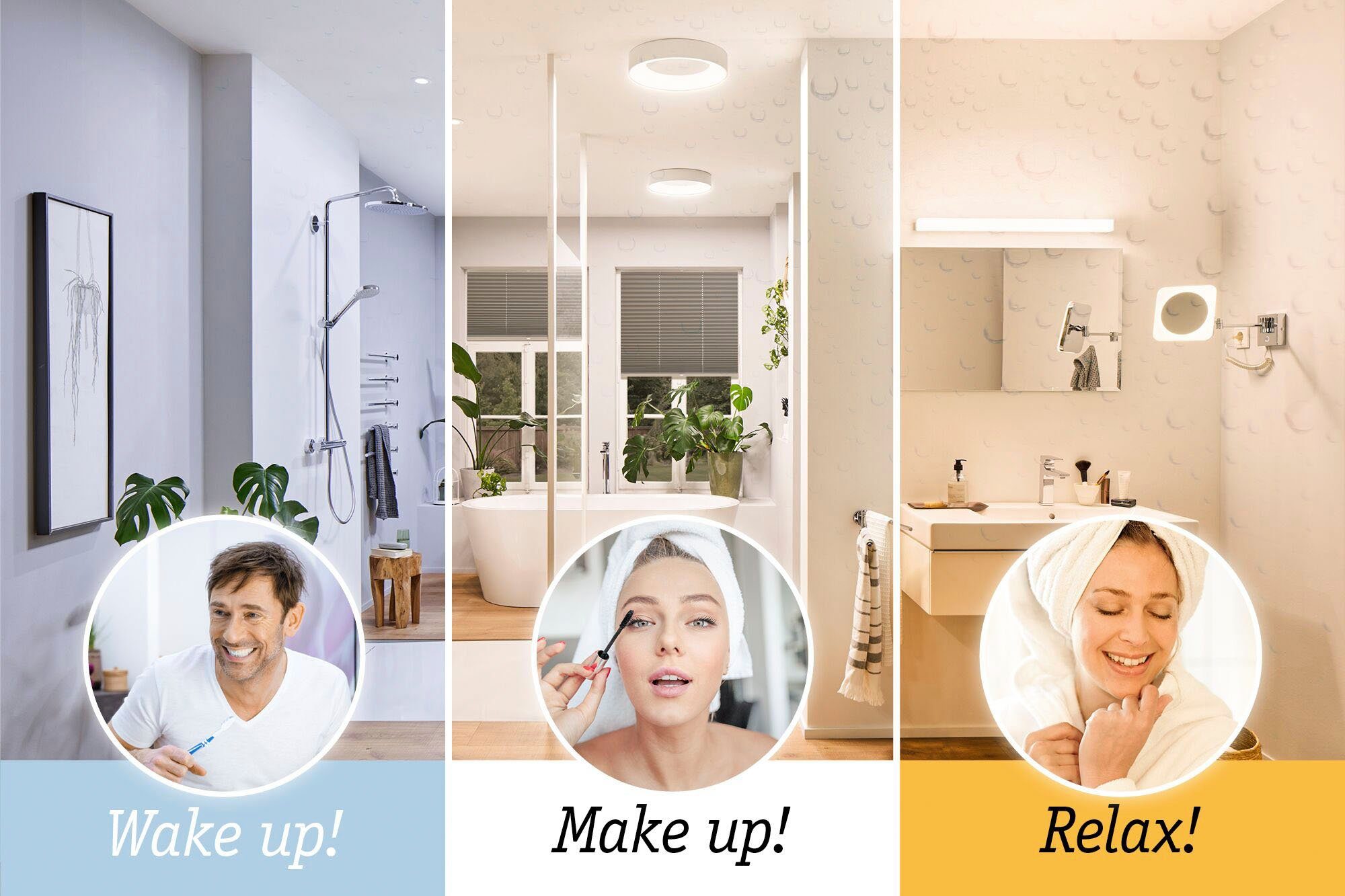 Paulmann Led-wandlamp Spiegelleuchte Arneb IP44 Chroom 6,5W WhiteSwitch 2.700K (1 stuk)