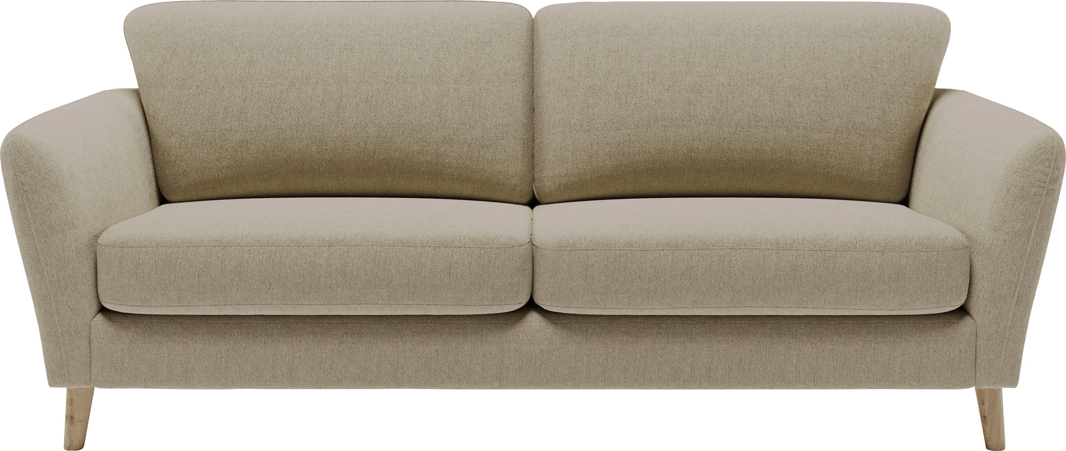 Home affaire 3-zitsbank MARSEILLE 3-zitsbank 206 cm, cord, vlakke weefsel, structuur, geweven stof